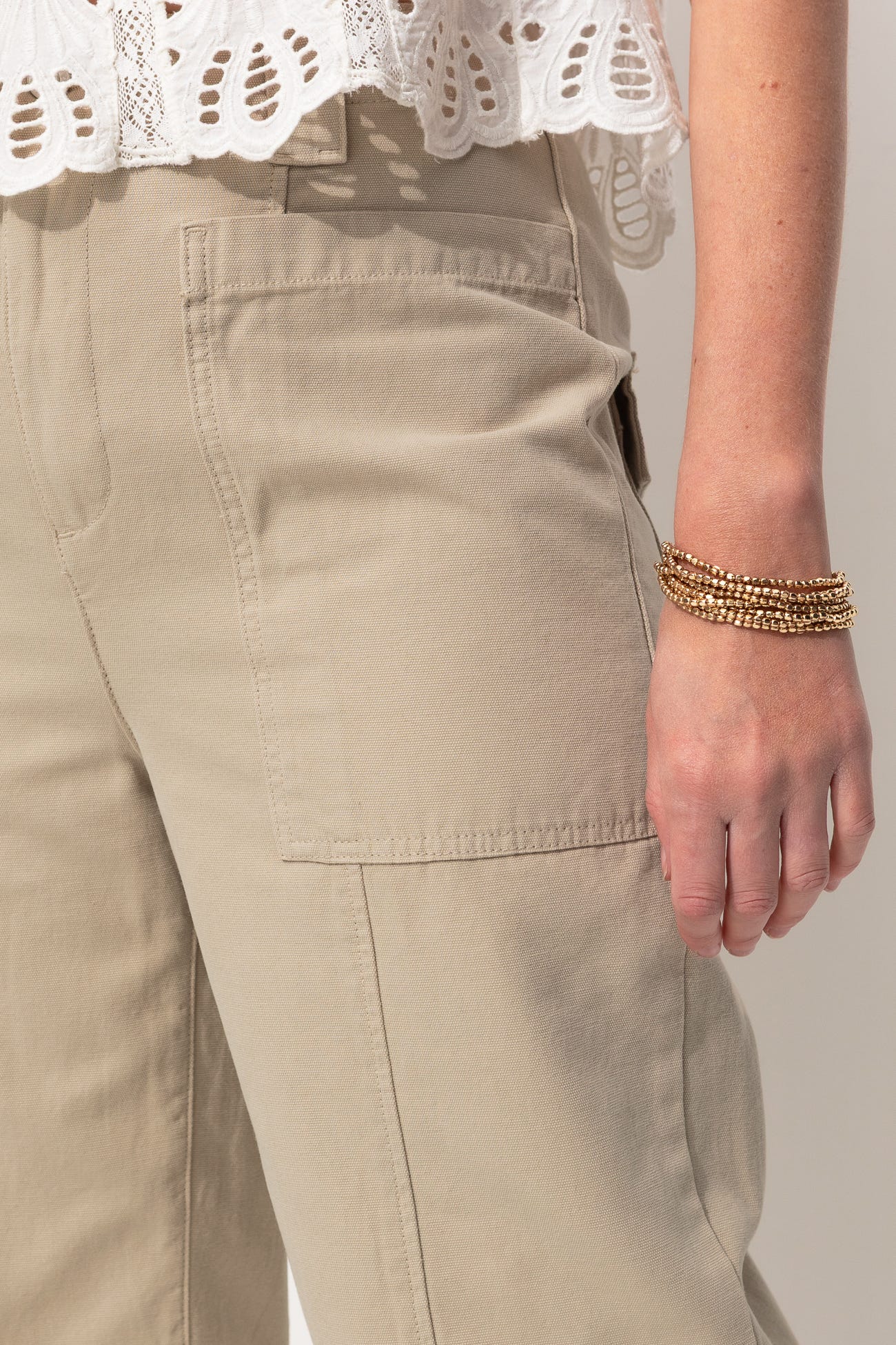 Pantalon en toile Femme