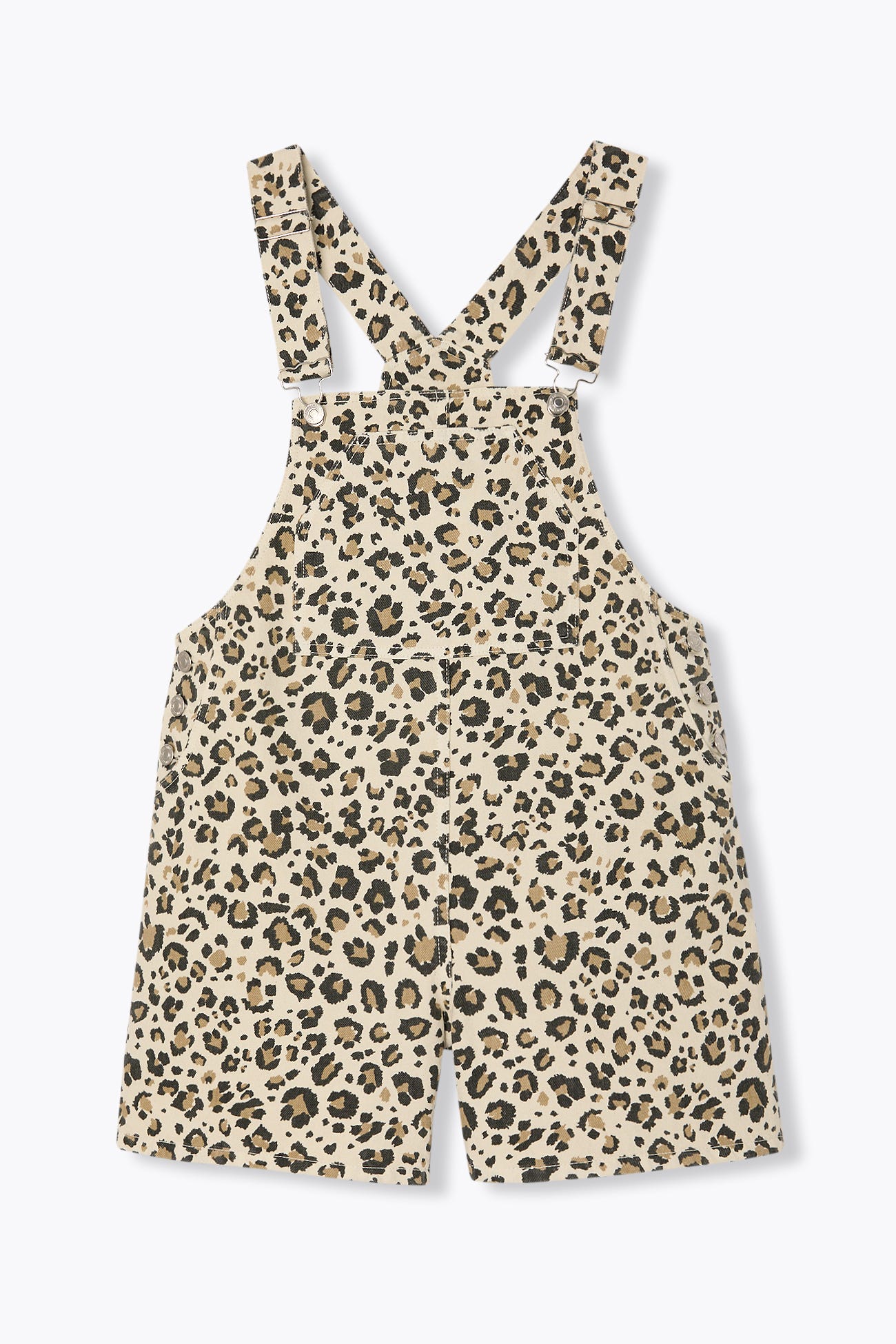 Leopard shorts dungarees