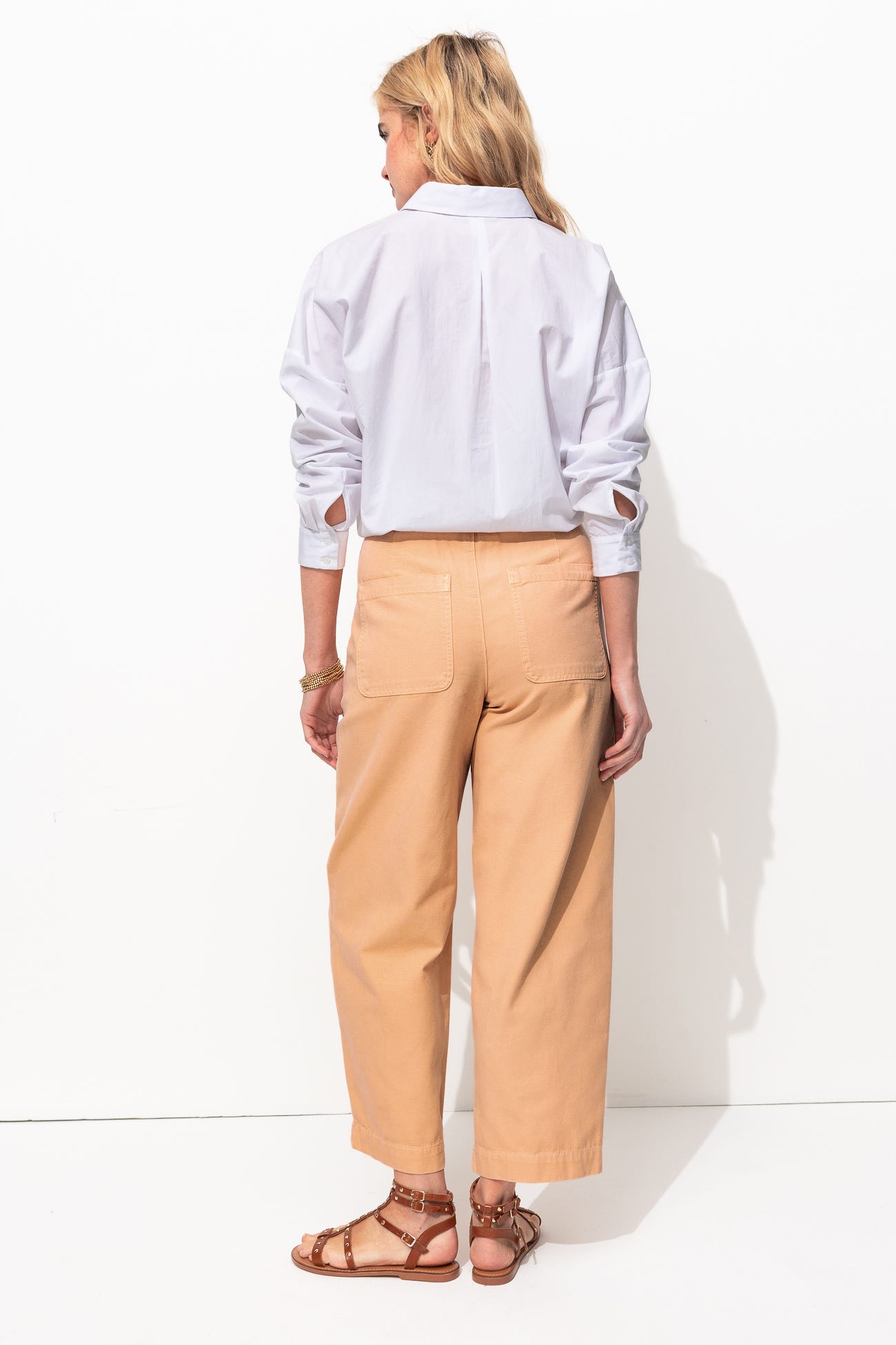 Pantalon balloon en toile