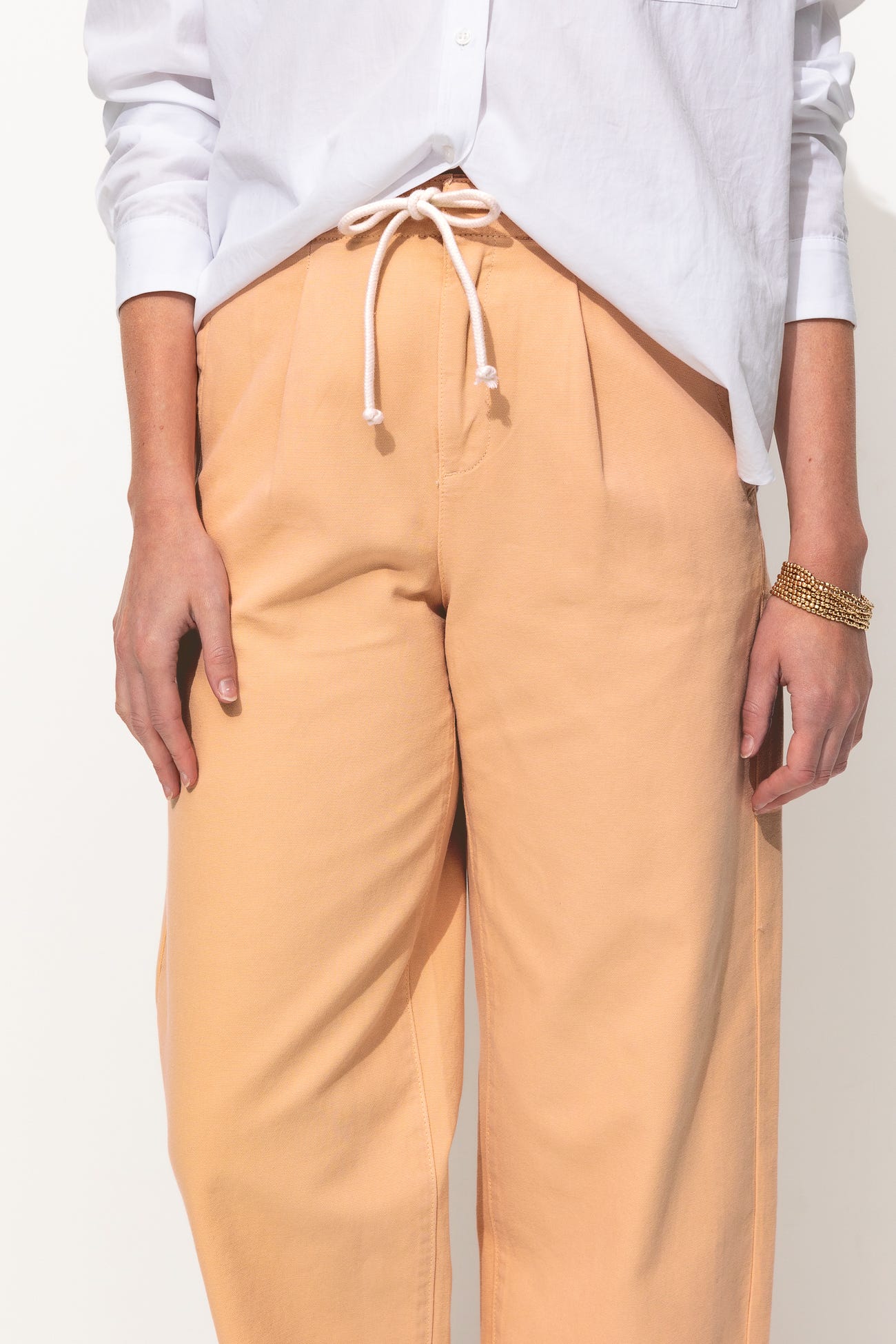 Pantalon balloon en toile