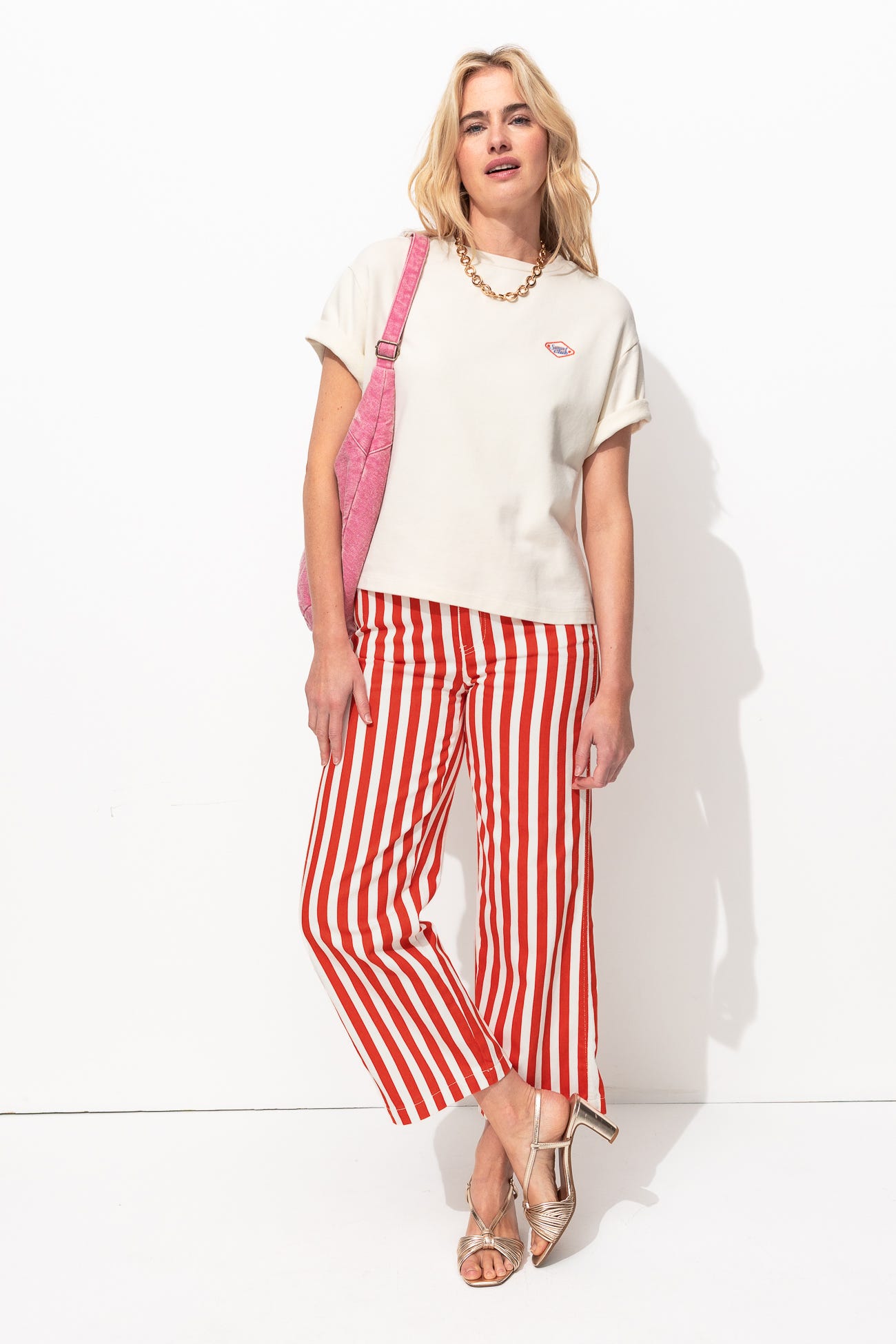 Pantaloni corti a righe