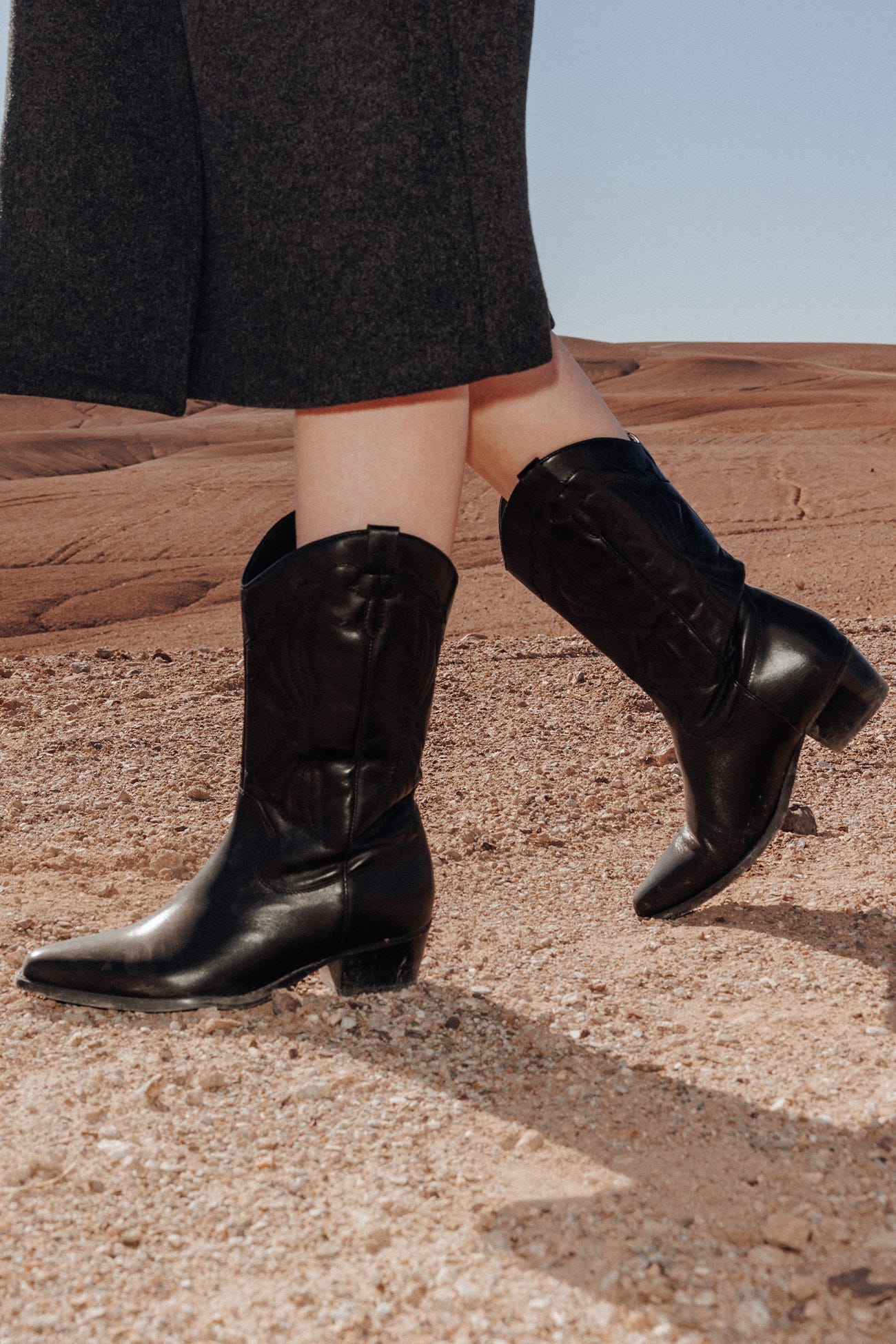 Santiags en cuir Femme