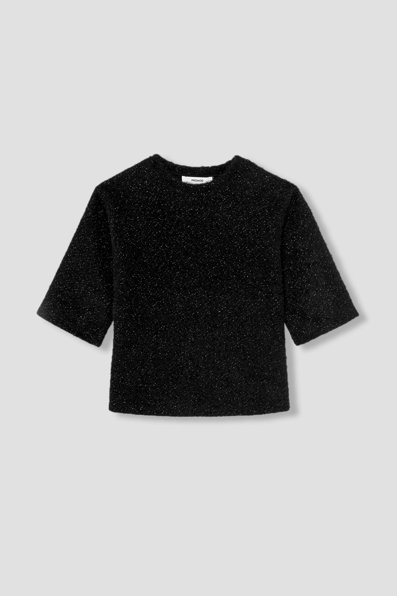 T-shirt fluffy pailleté Femme