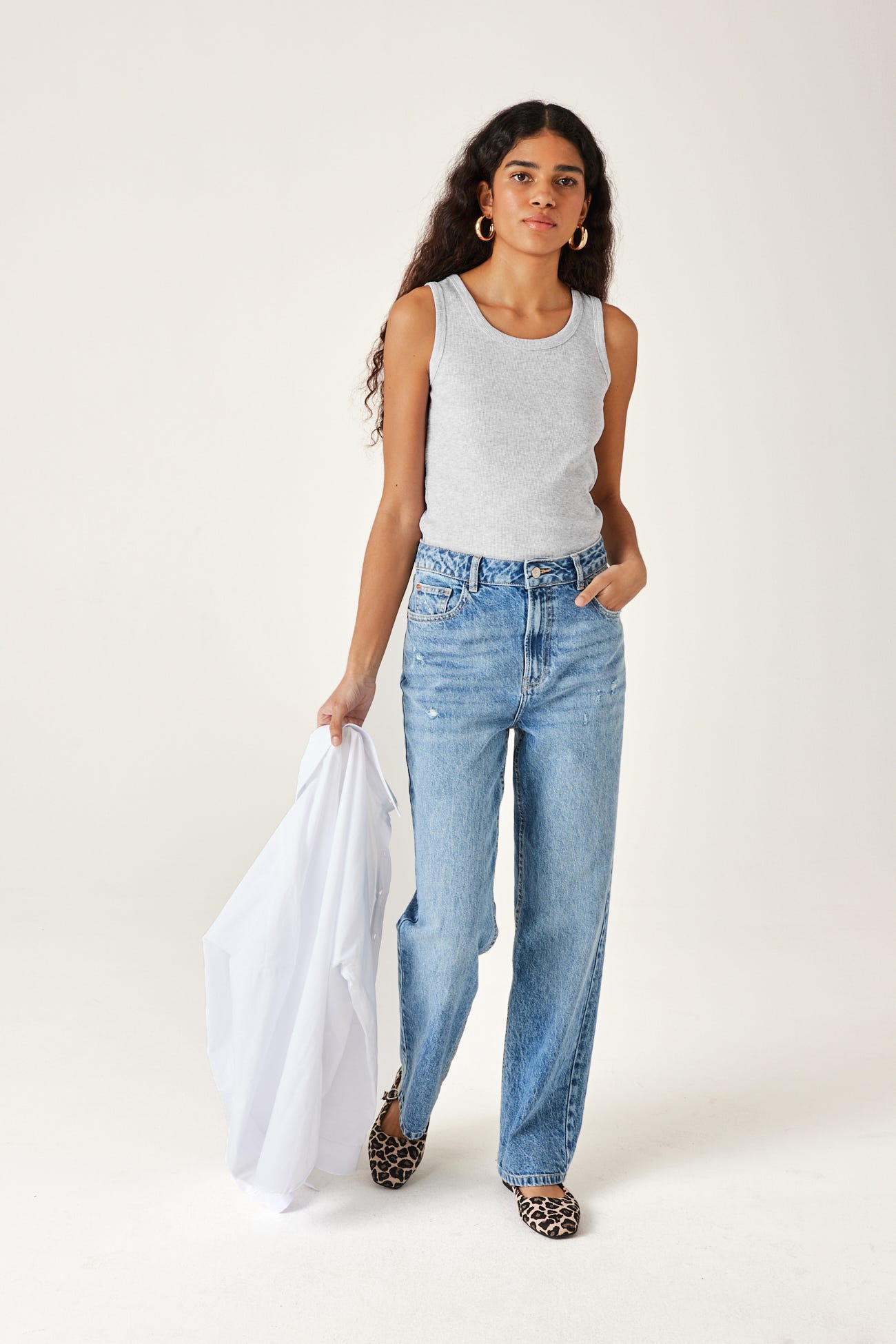 Cotton sleeveless top