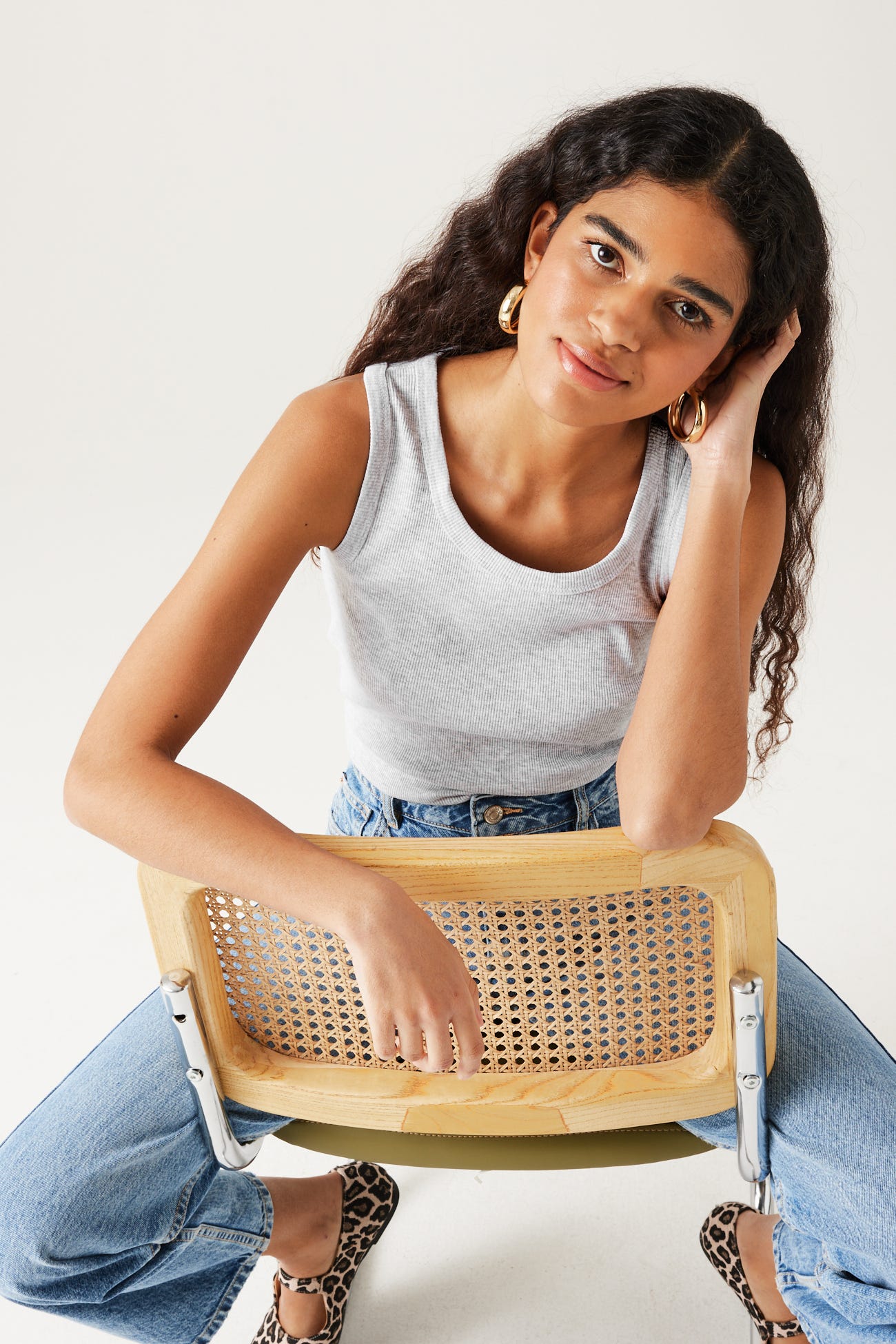 Cotton sleeveless top