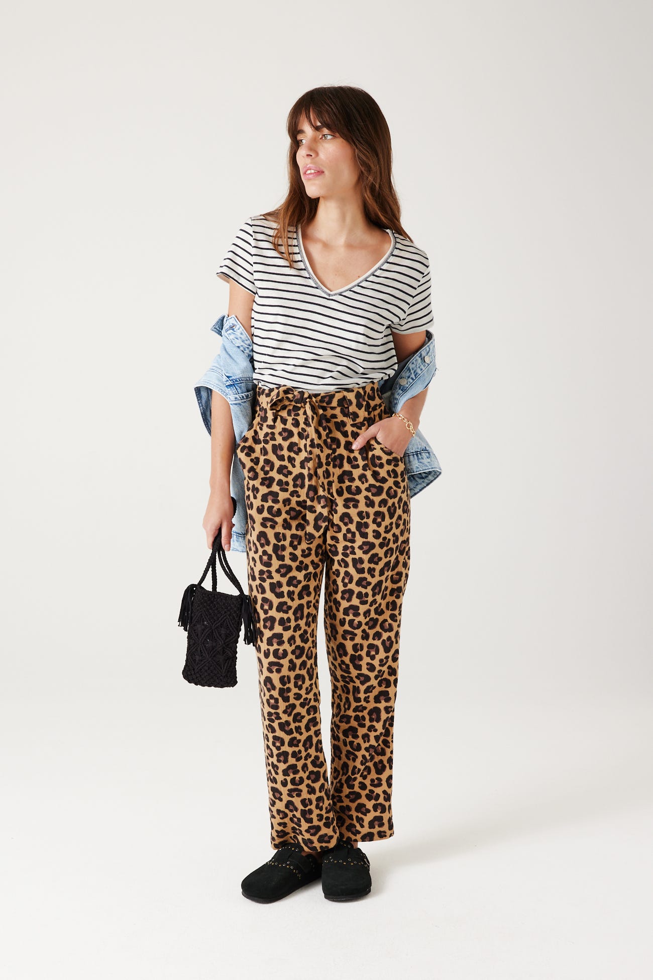 T-Shirt mit V-Ausschnitt