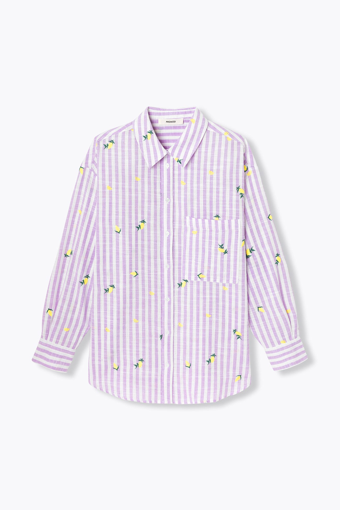 Camisa larga bordada