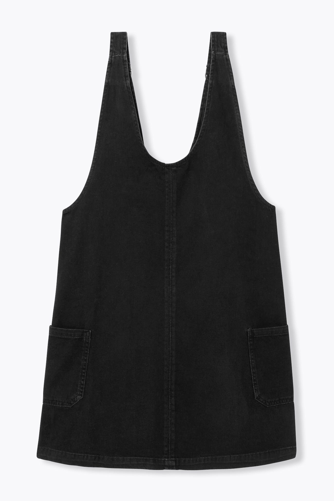 Short pinafore dress