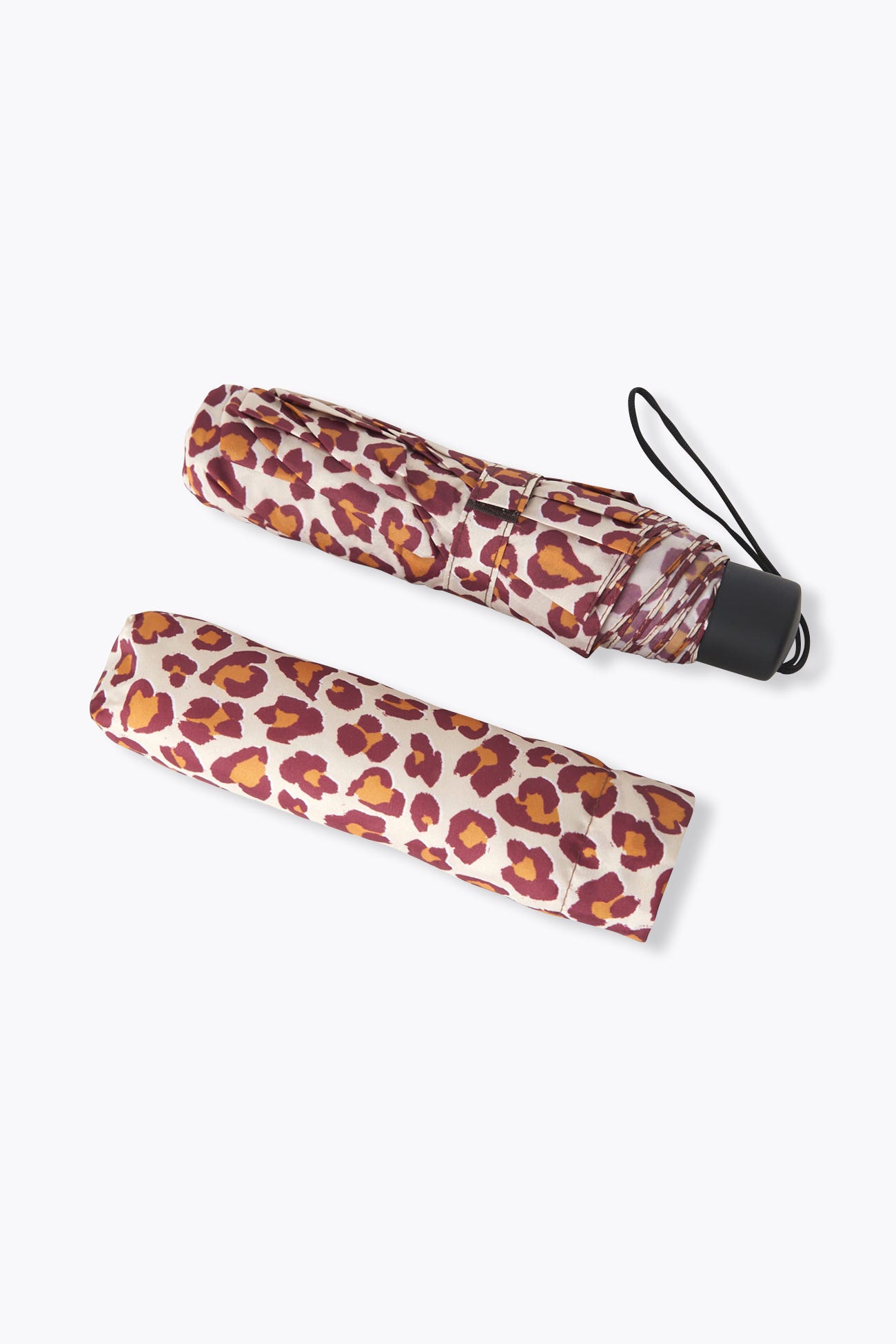Ombrello tascabile leopardato