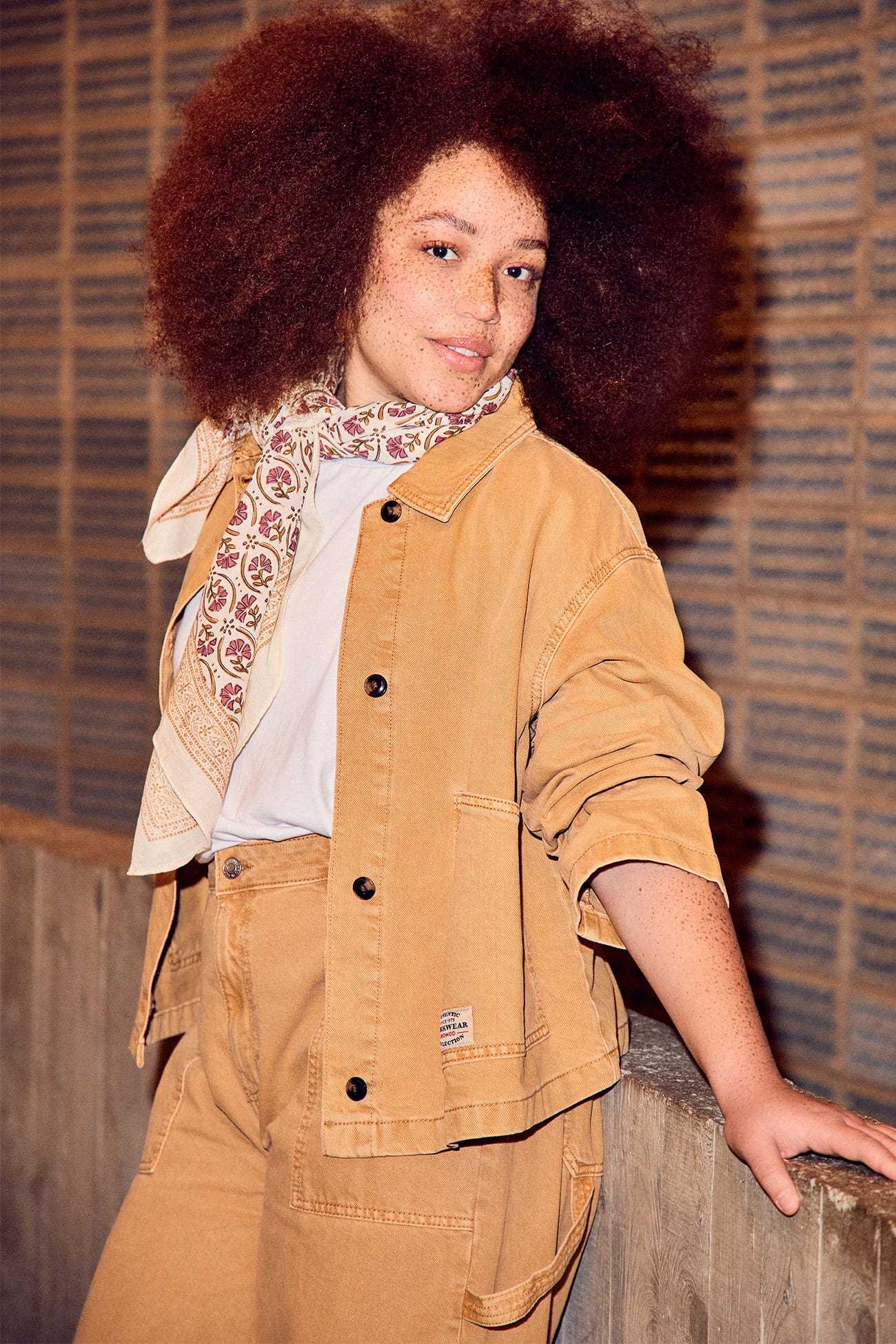 Veste courte en toile Femme