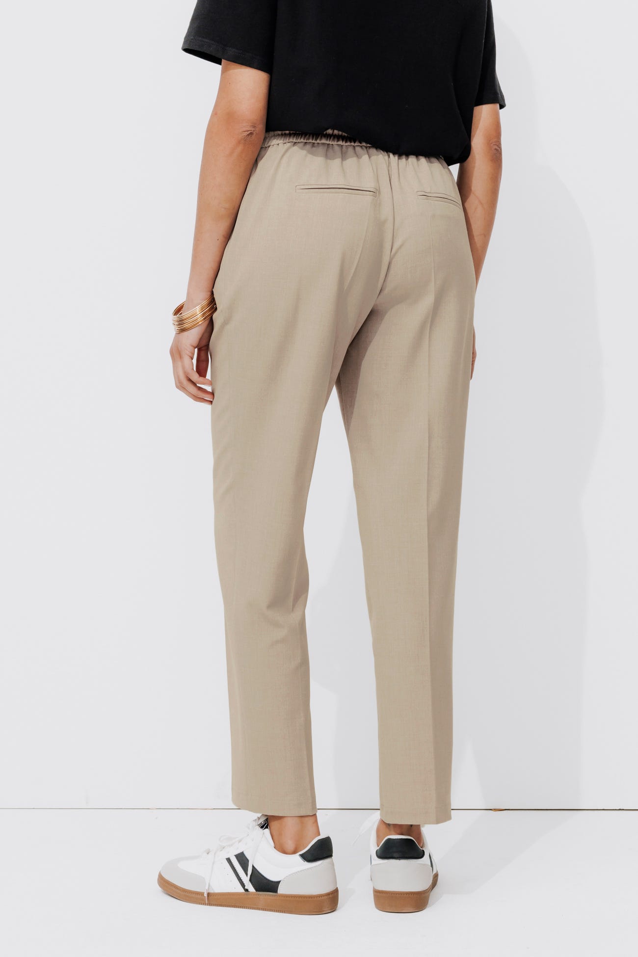 Pantaloni jogger pied de poule