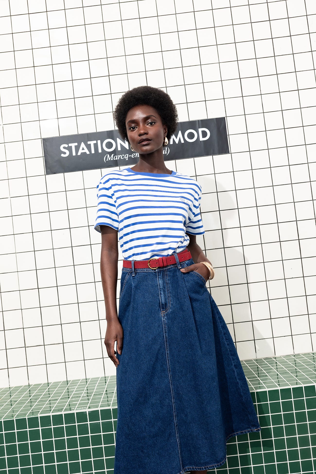 Made in France striped top