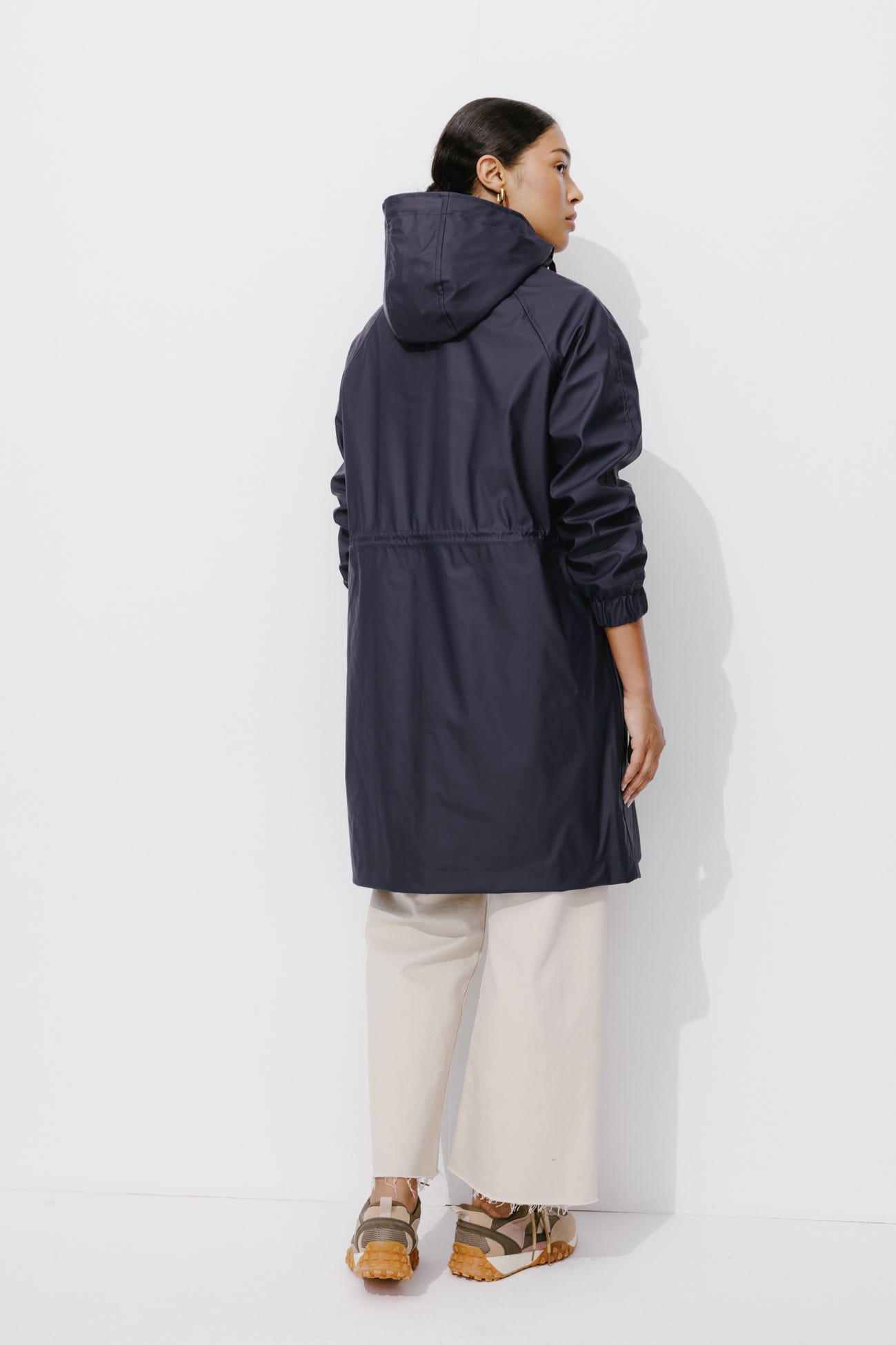 Shower-resistant parka