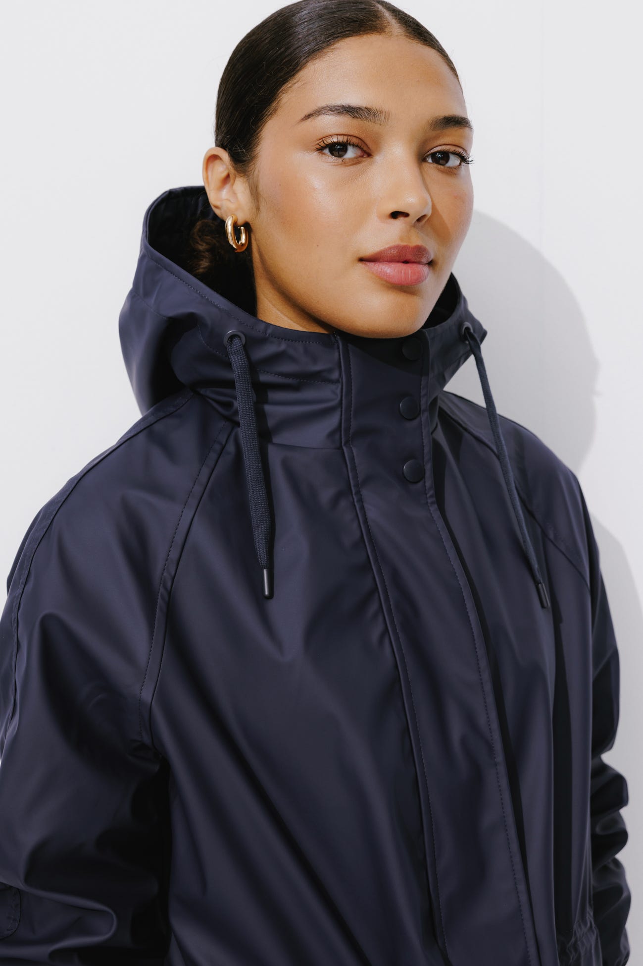 Shower-resistant parka