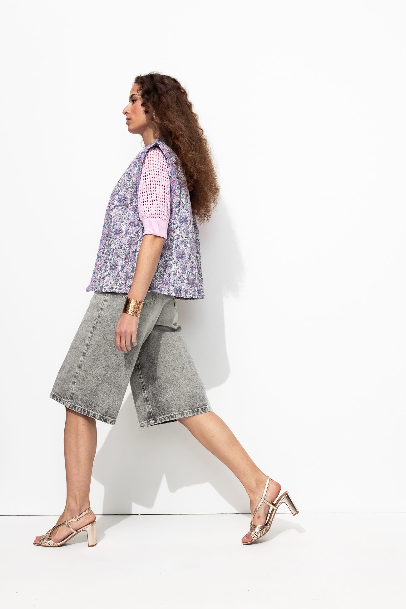 Bermuda en jean Femme