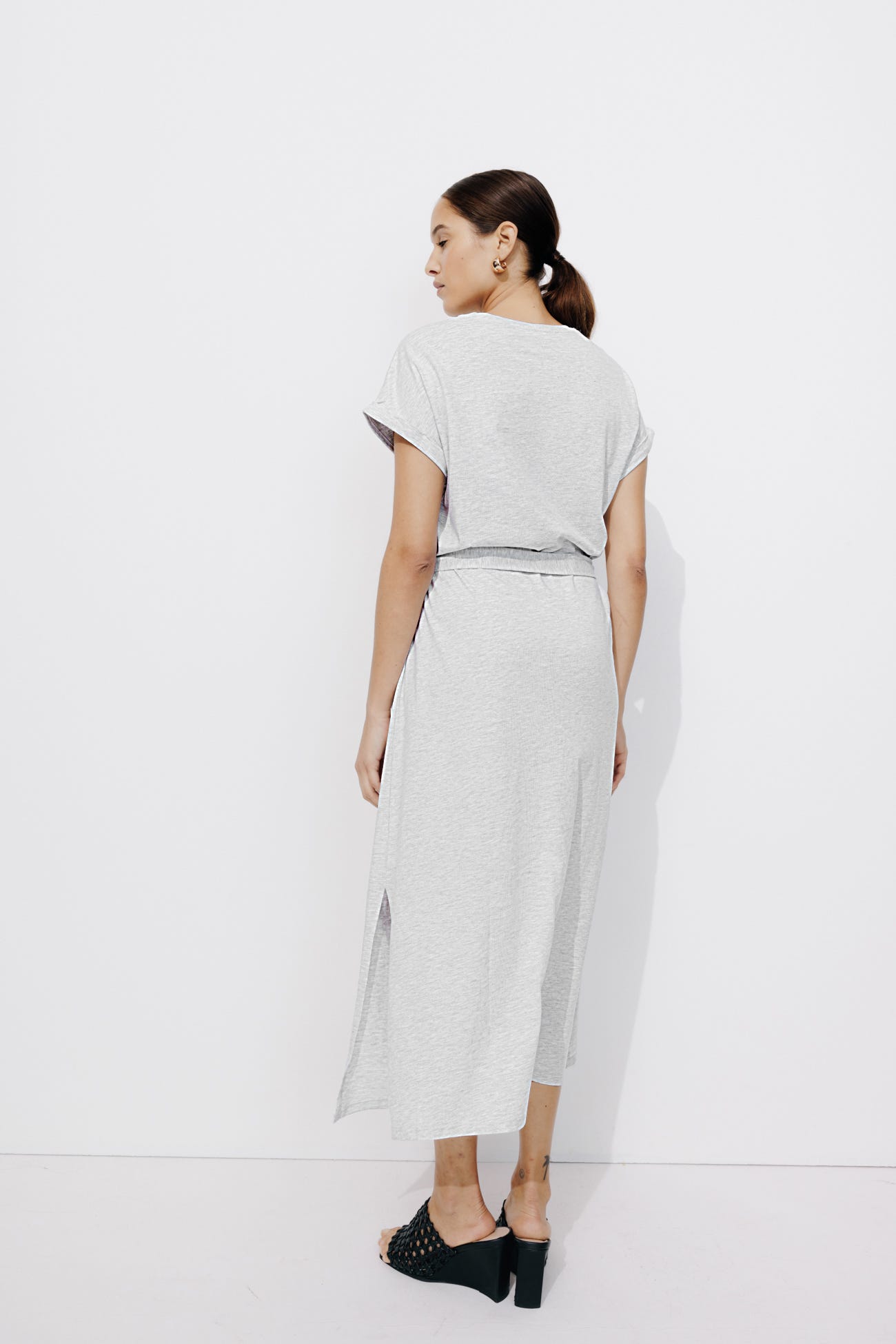 Longue robe t-shirt Femme