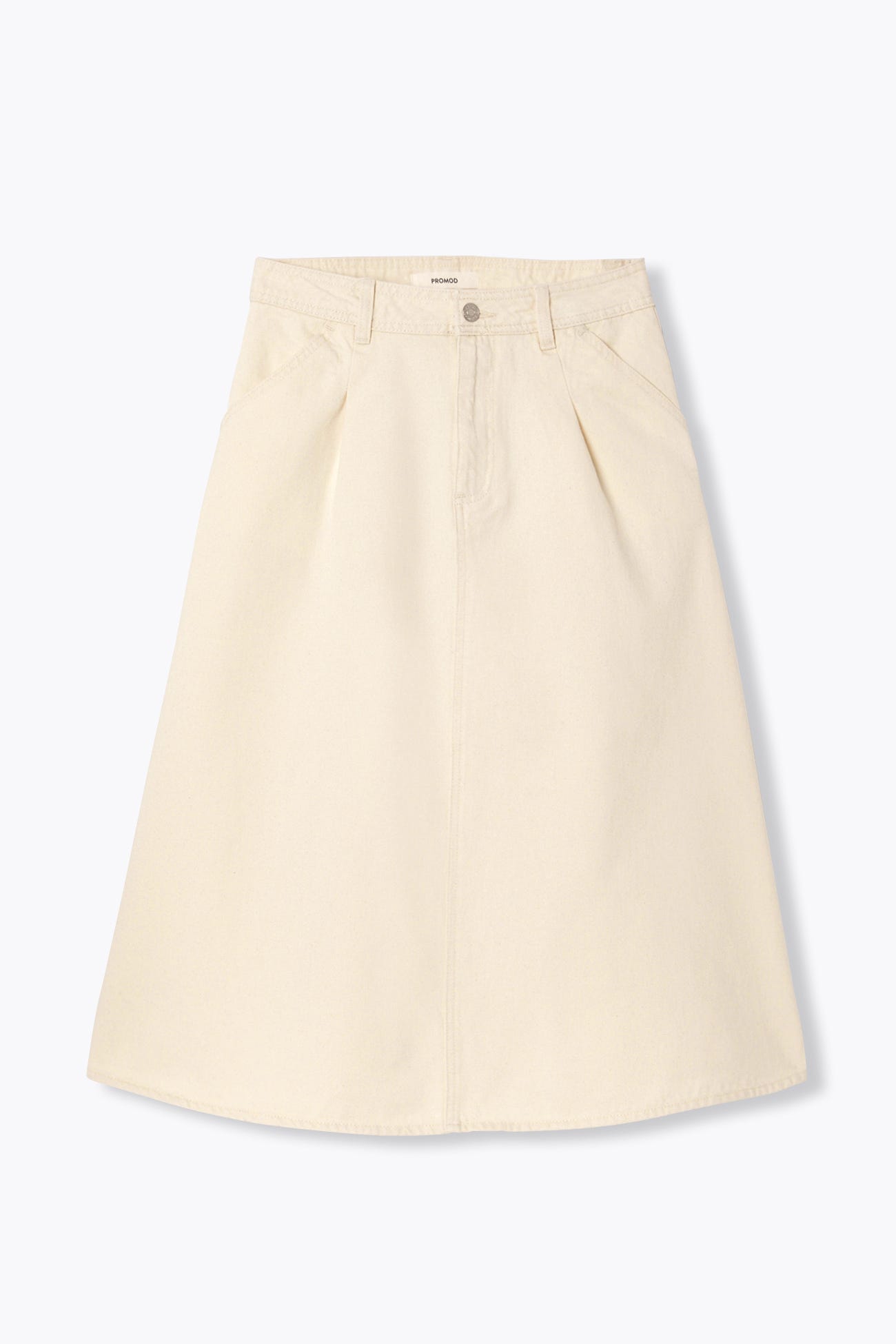 Jupe midi en toile Femme