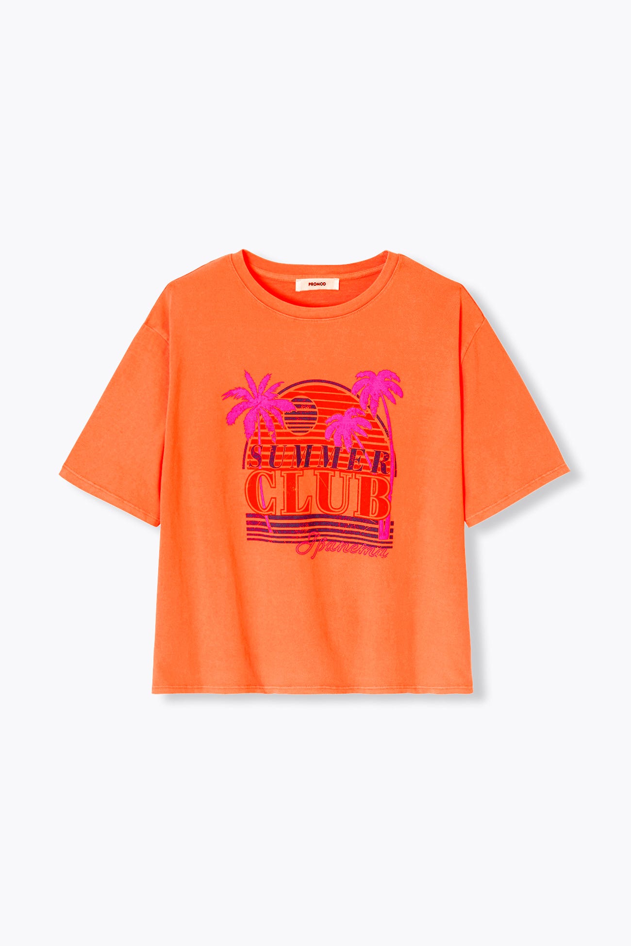 Camiseta motivo palmeras