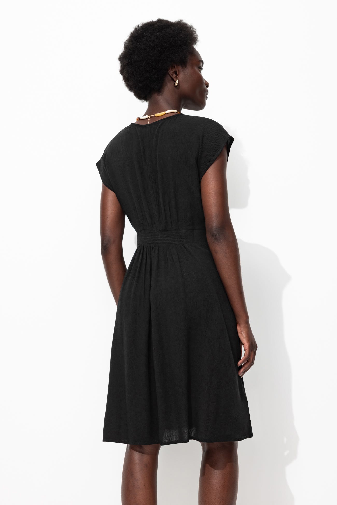 Robe courte unie Femme