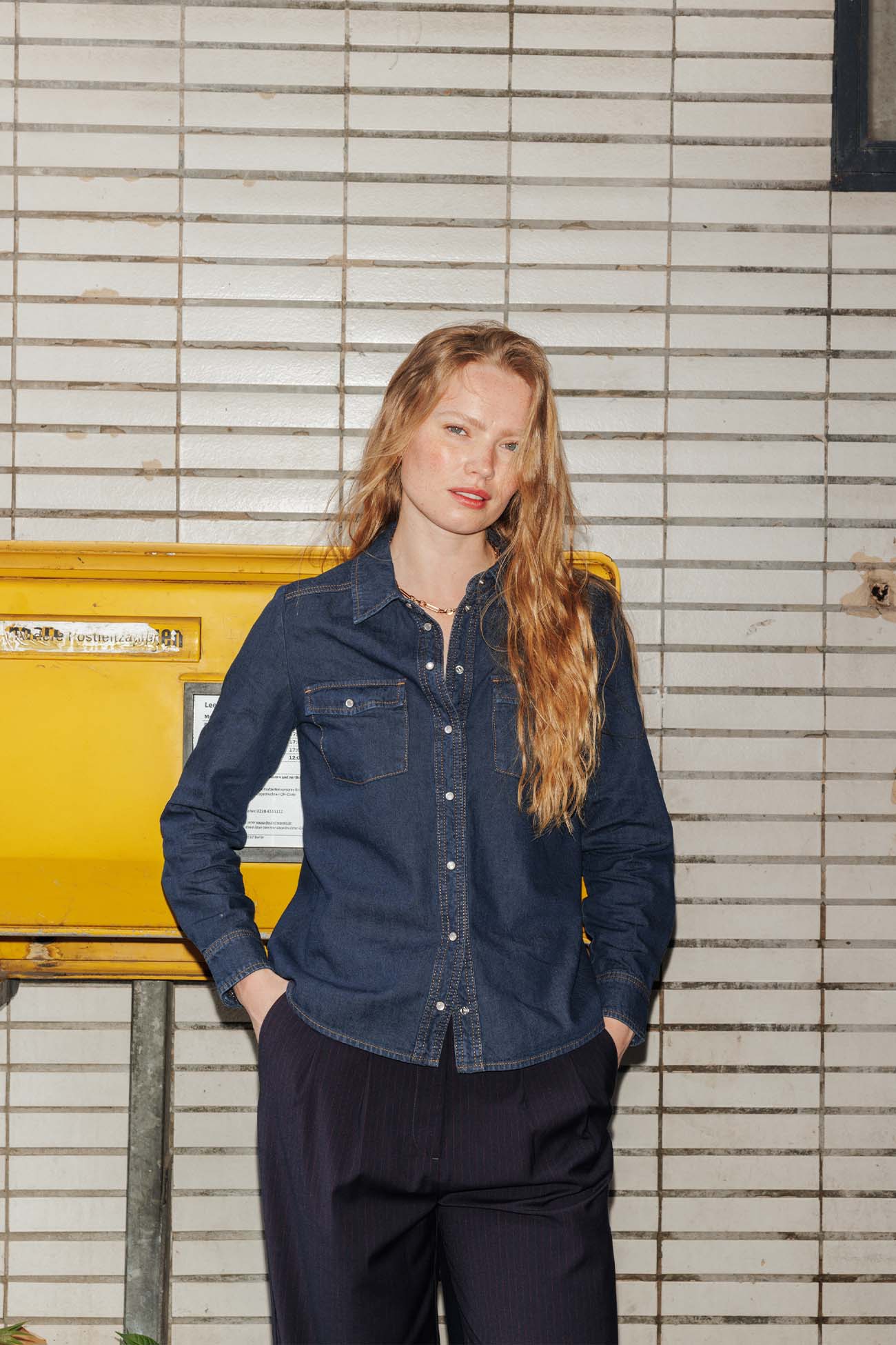 MARIE Chemise western en jean