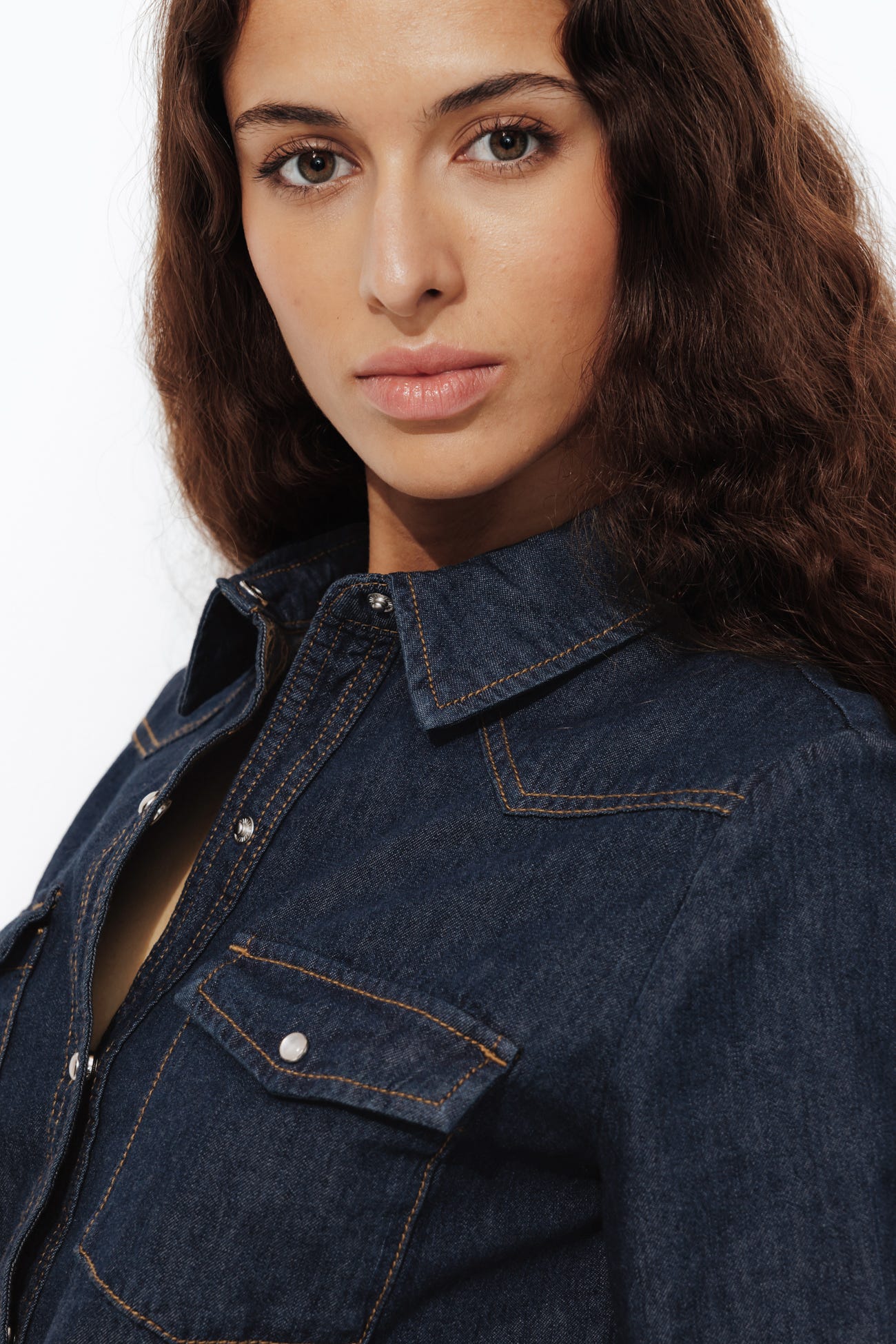 MARIE Chemise western en jean