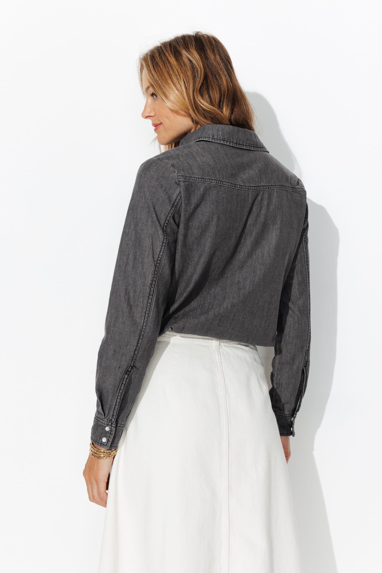 MARIE Chemise western en jean
