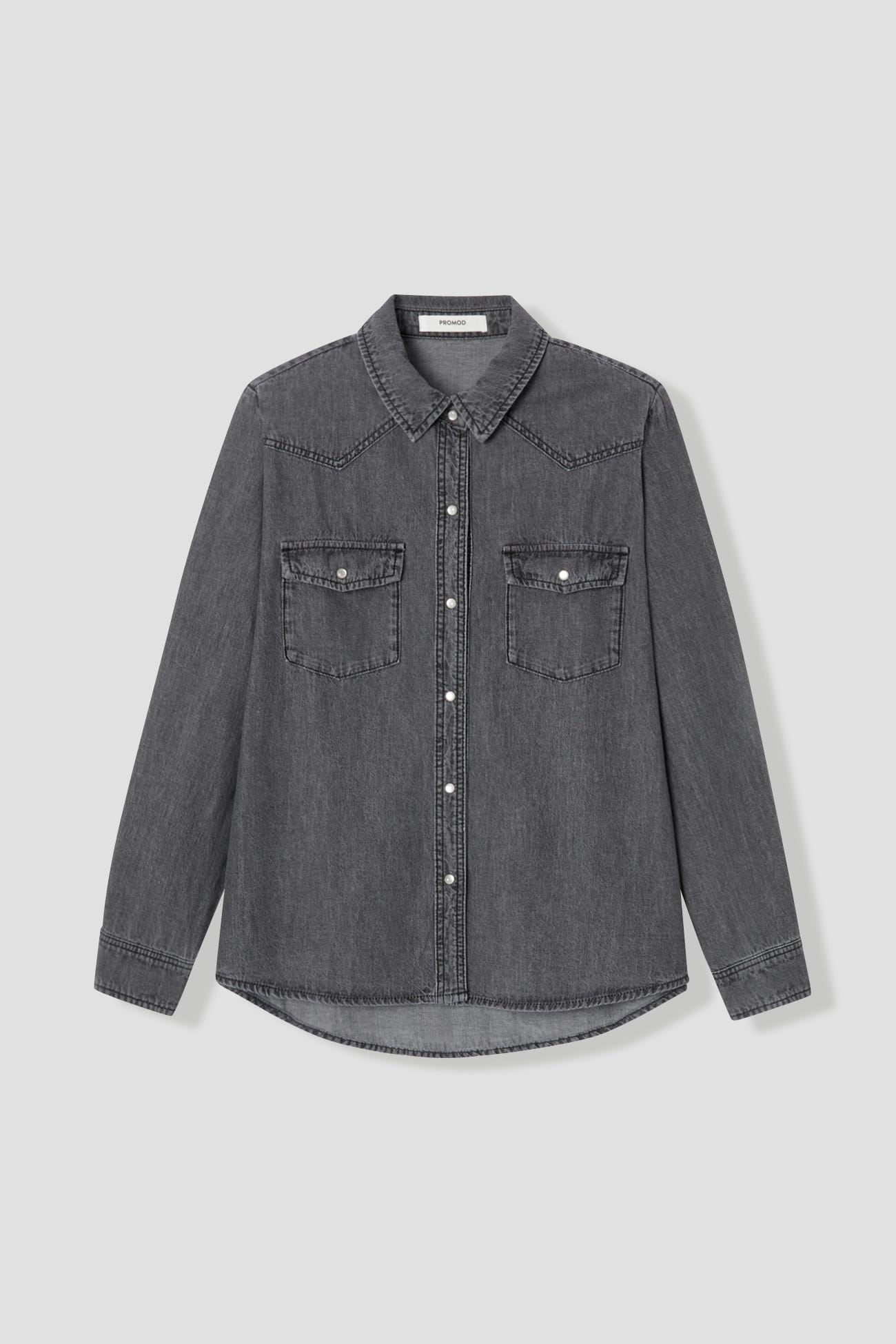 Camicia western in denim
