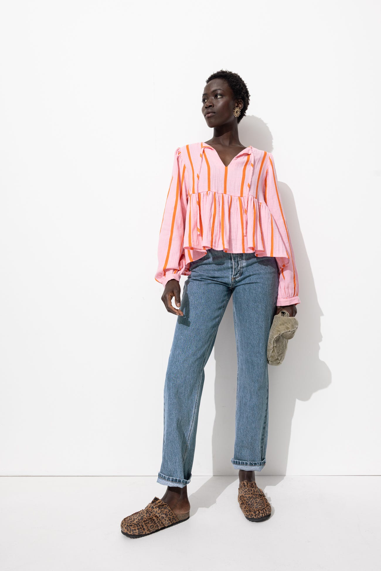 Gerade High Waist-Jeans BASILE