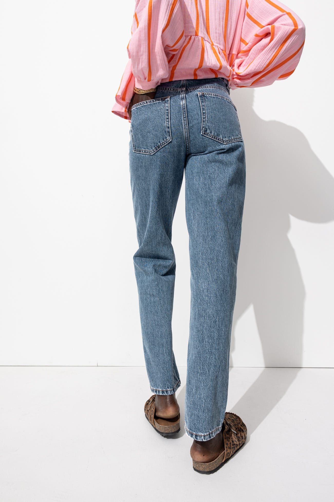 Gerade High Waist-Jeans BASILE