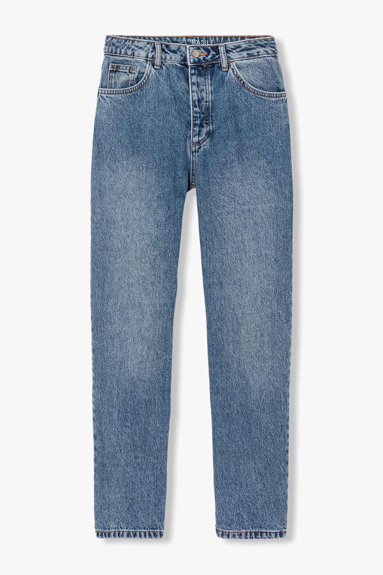 Gerade High Waist-Jeans BASILE