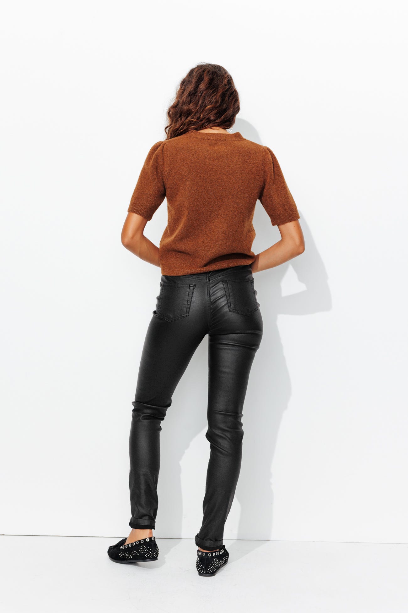 GASPARD coated skinny jeans