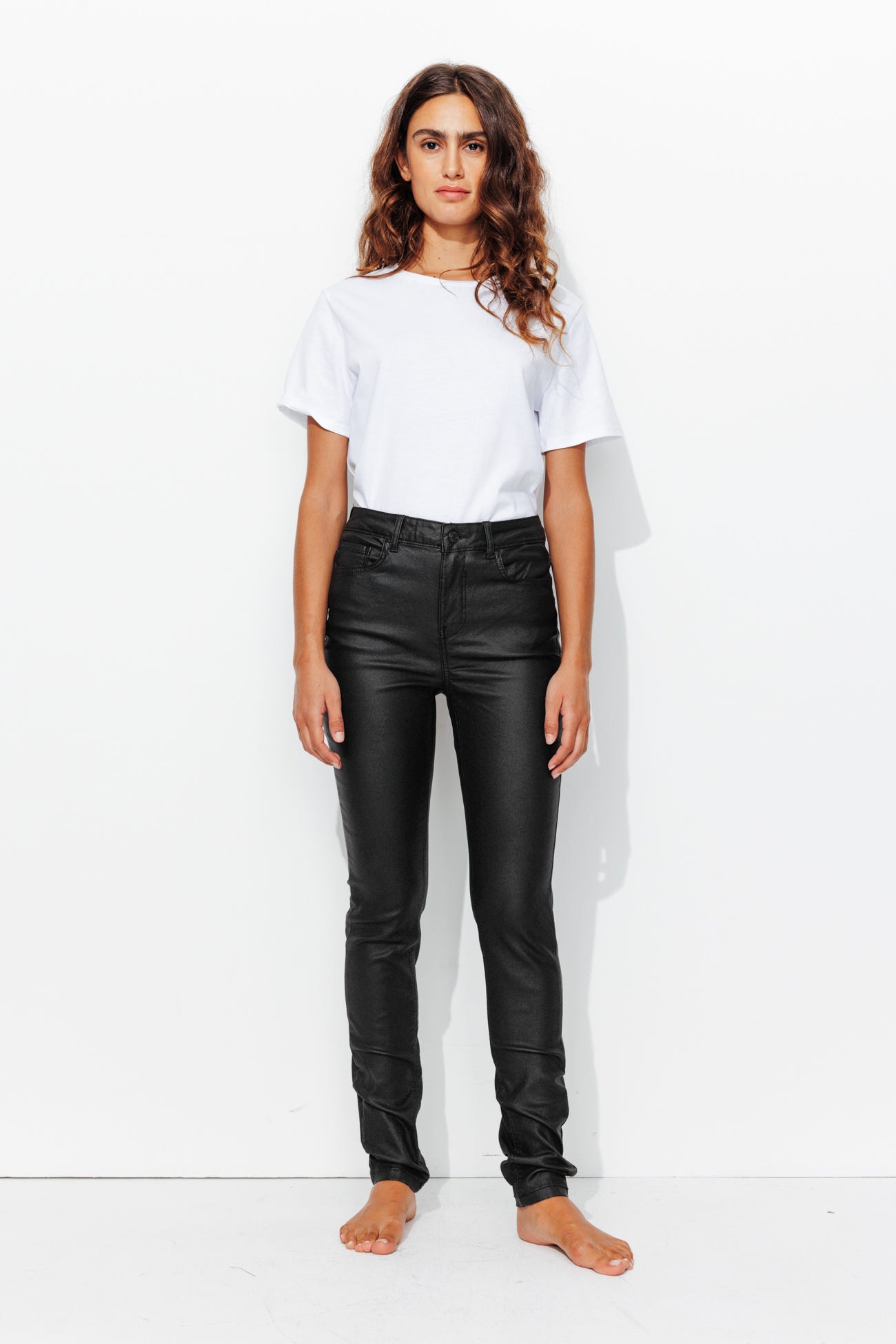 GASPARD coated skinny jeans