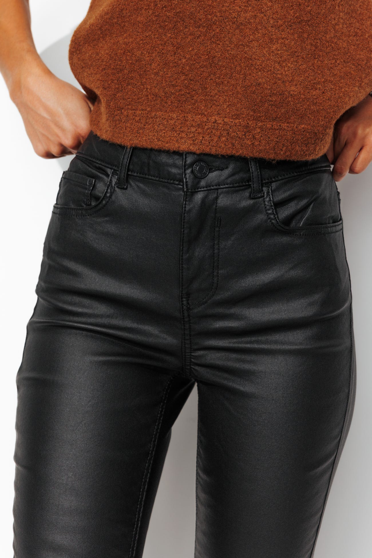 GASPARD coated skinny jeans