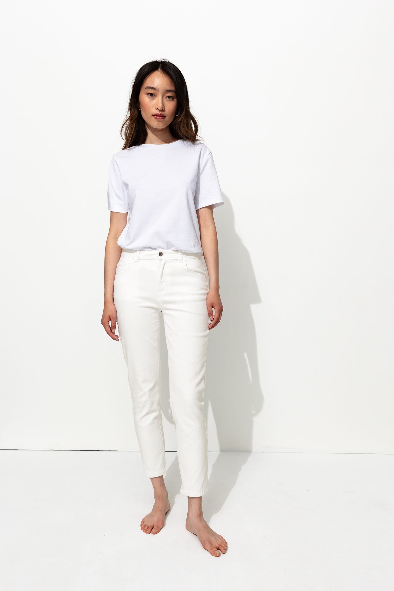 GASTON Jean slim blanc 7/8è