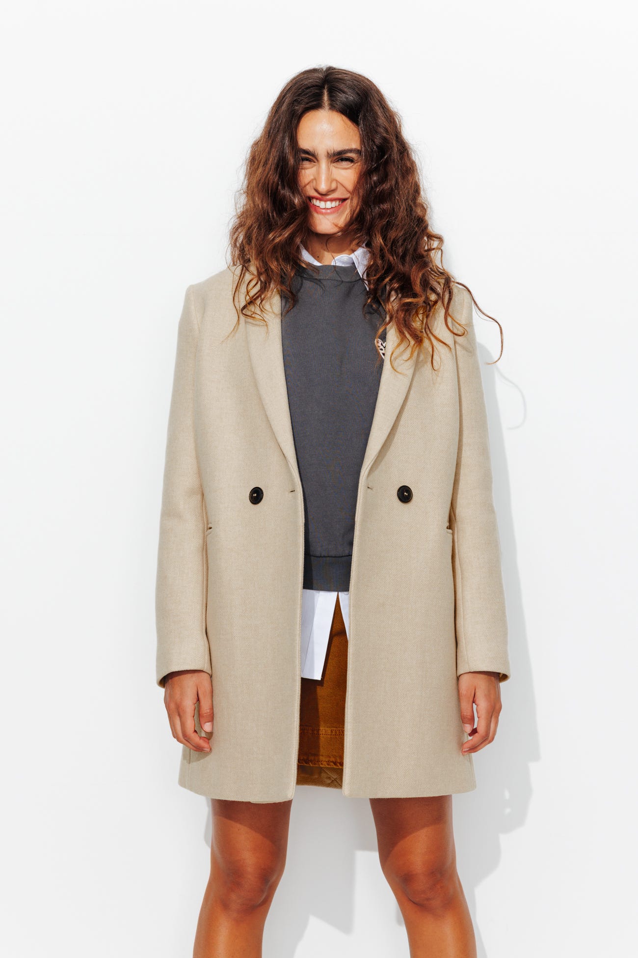 Kurzer Wollmantel GISELE