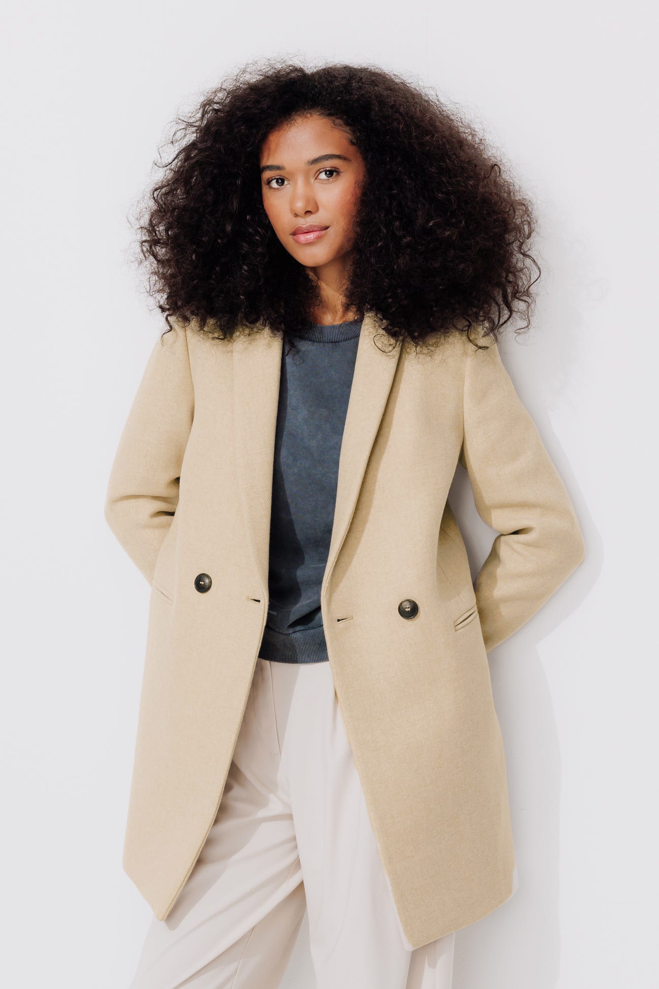 GISELE Manteau en laine Femme