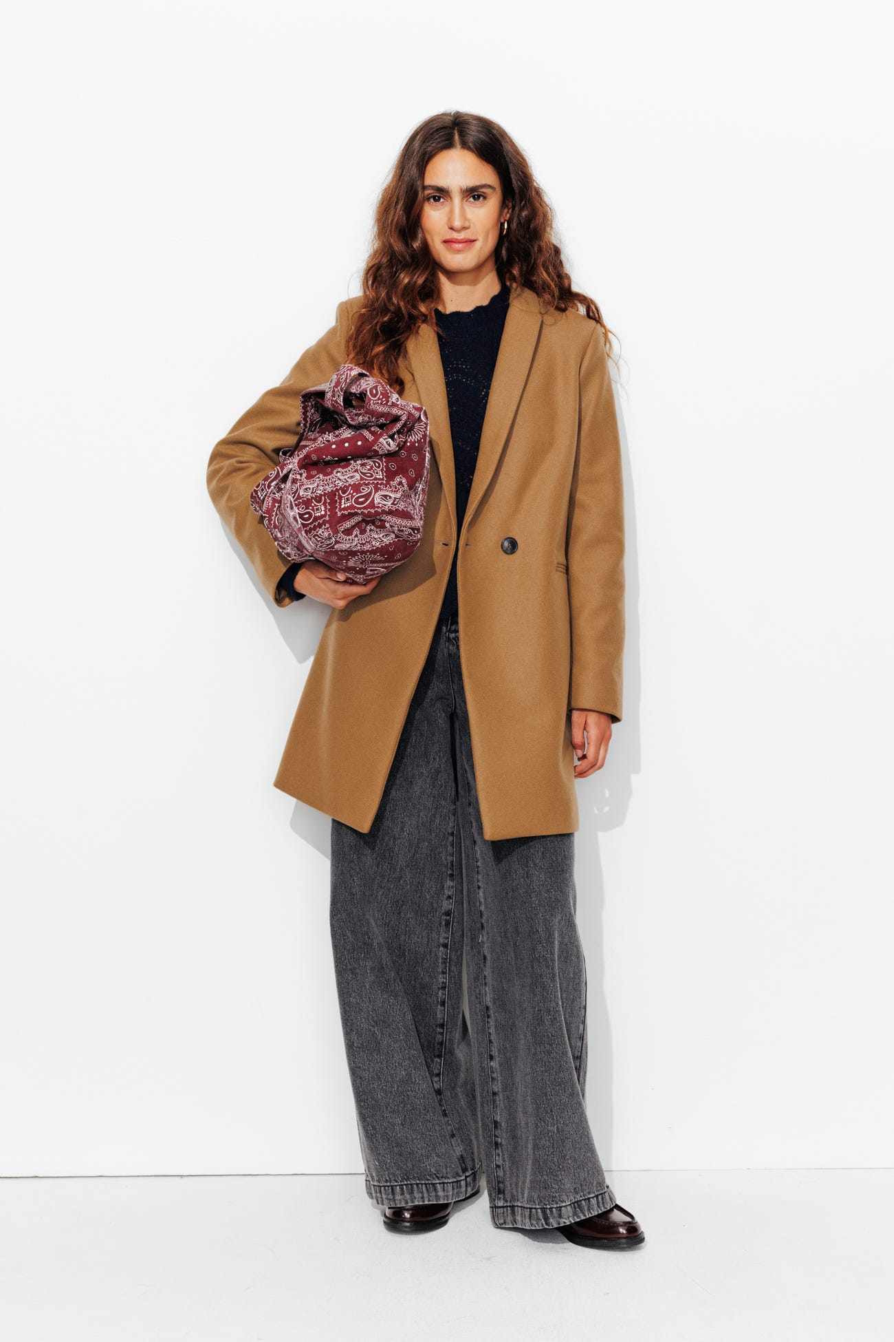 GISELE wool-blend coat