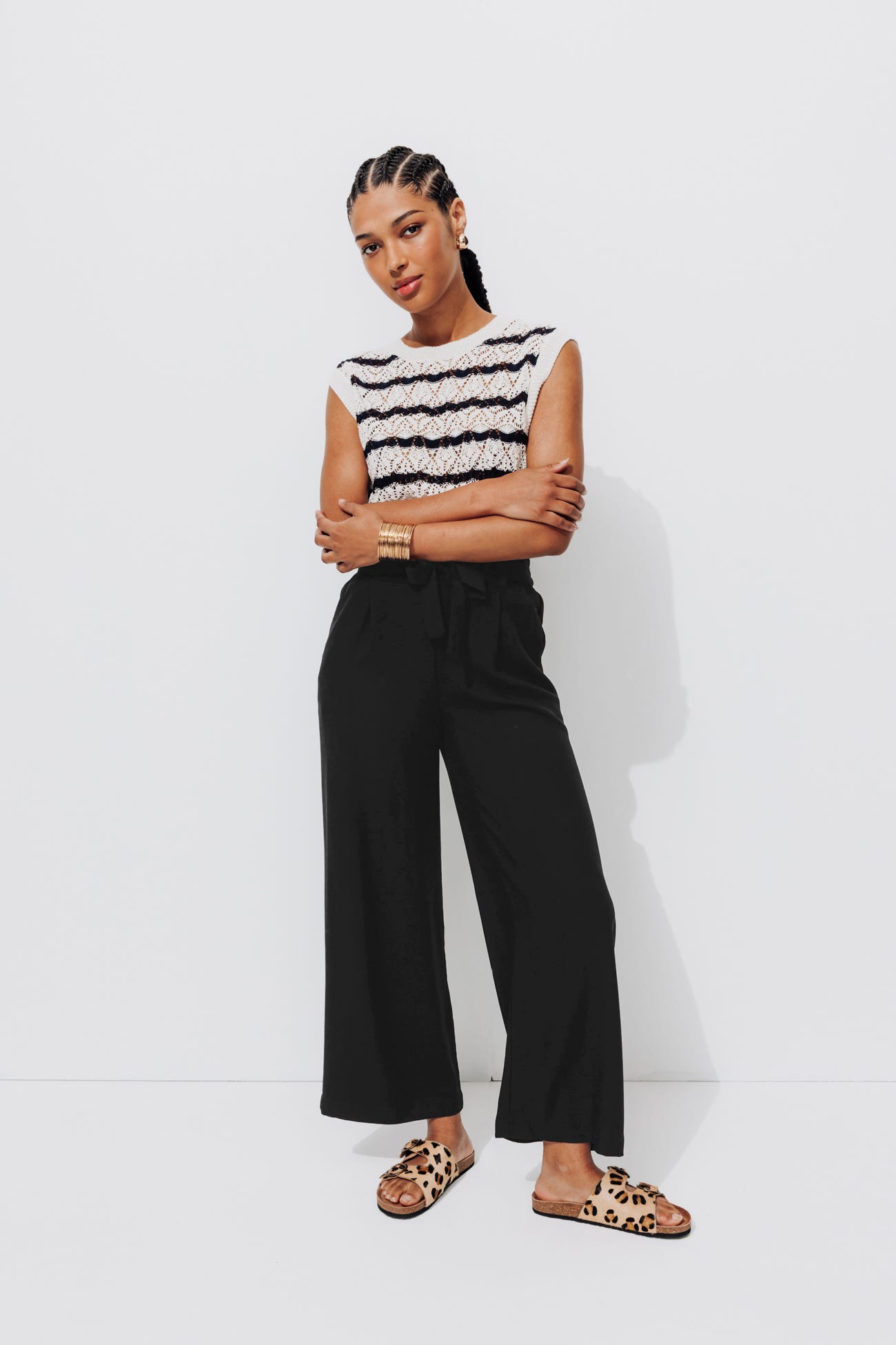 Flared High Waist-Hose