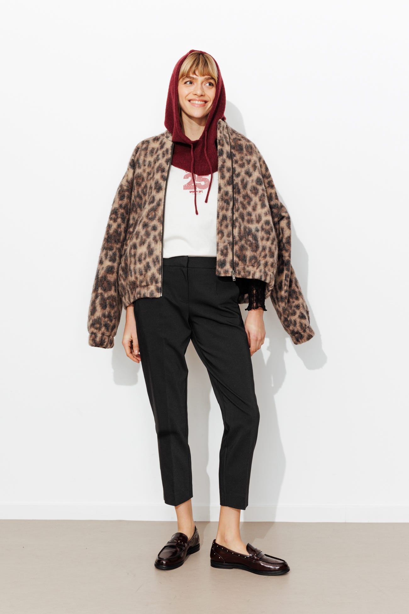 Pantalon cigarette uni Femme