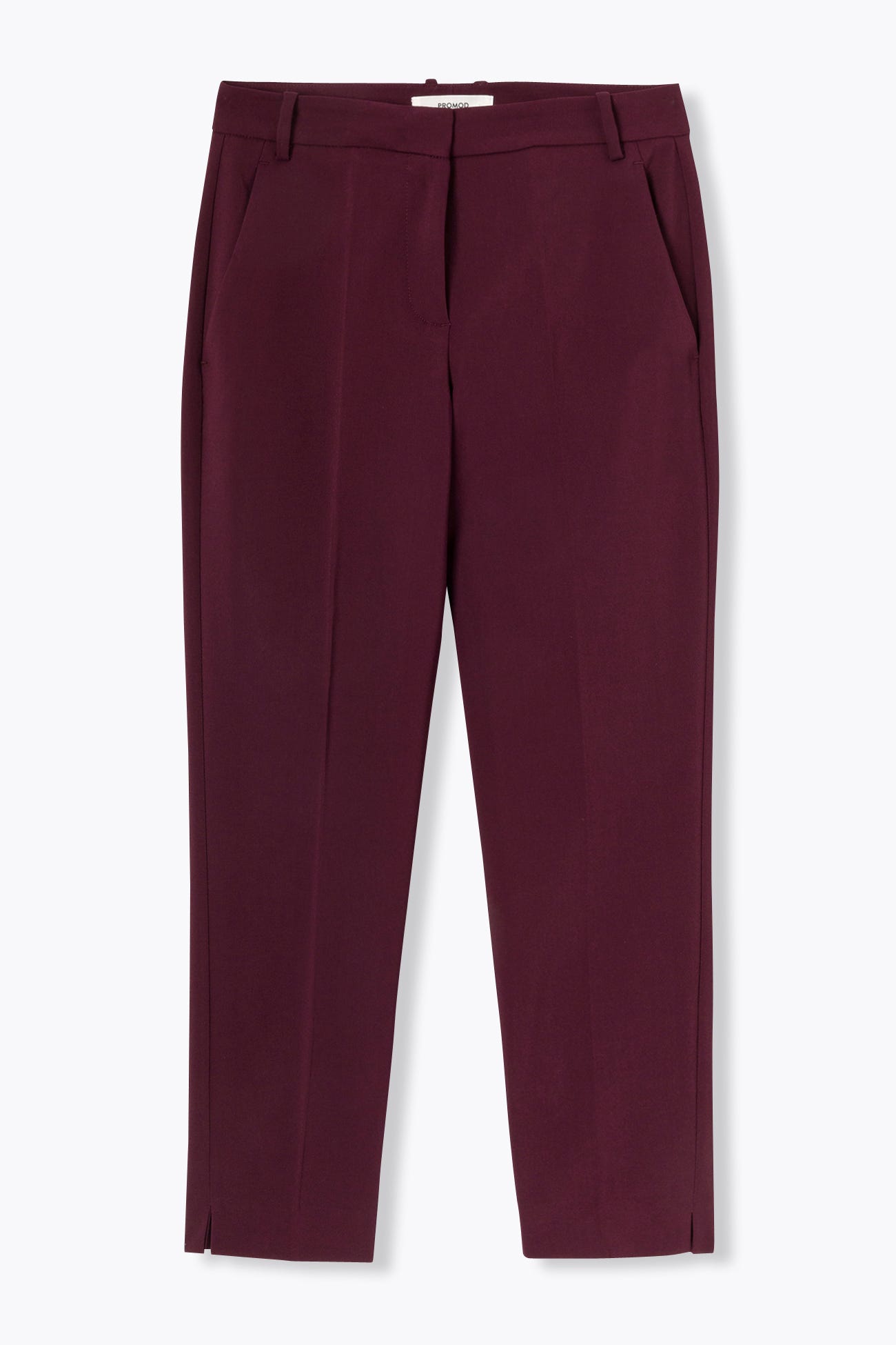 Pantalon cigarette uni Femme