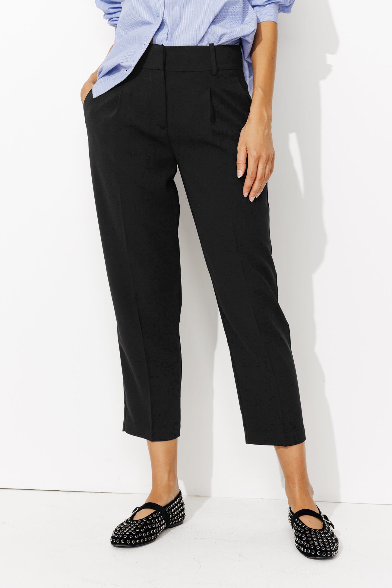 Pantalón pinzas 7/8