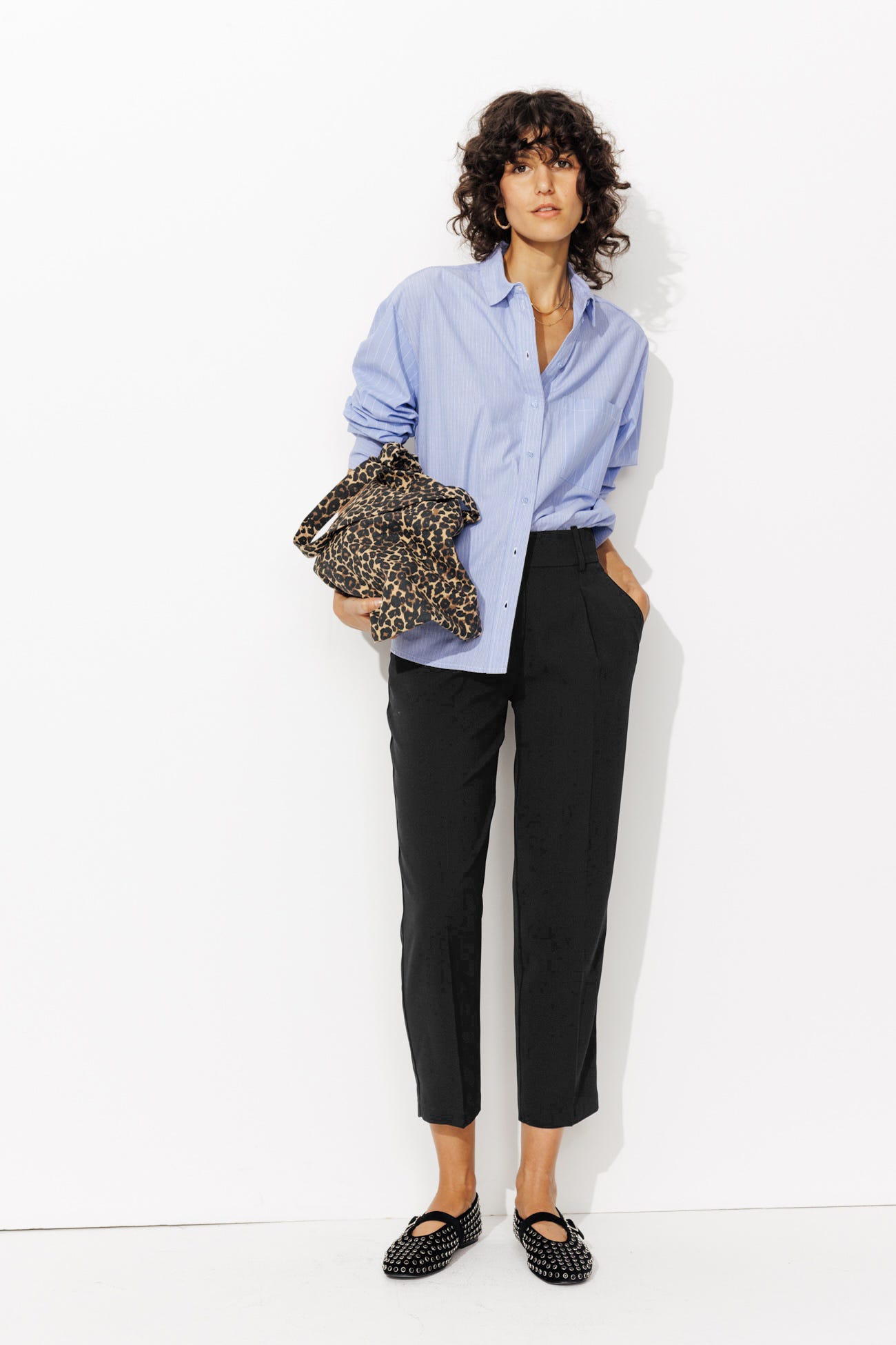 Pantalón pinzas 7/8