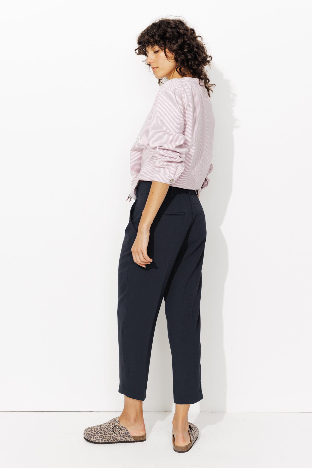 Pantalon à pinces 7/8è Femme