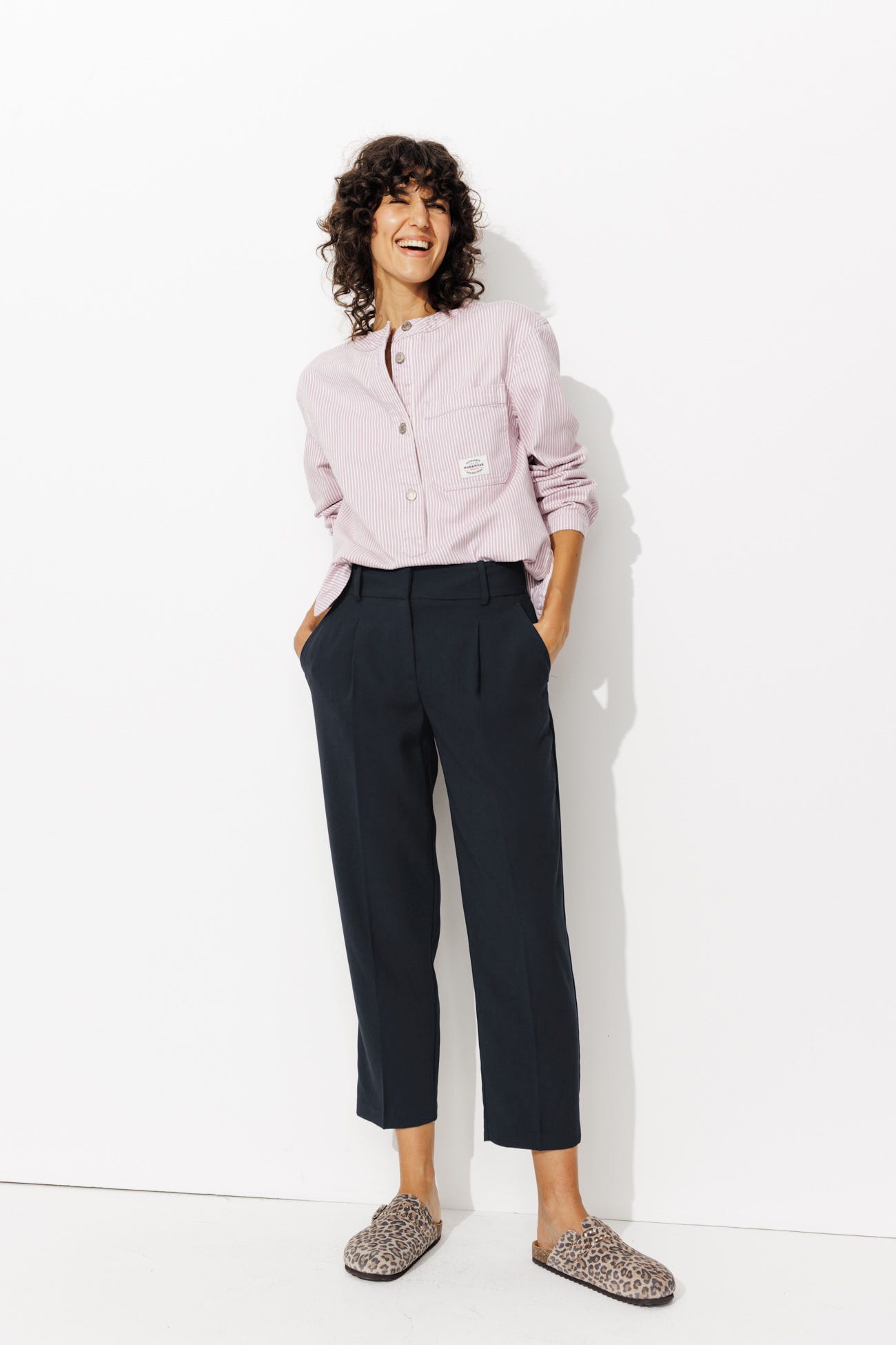 Pantalon à pinces 7/8è Femme