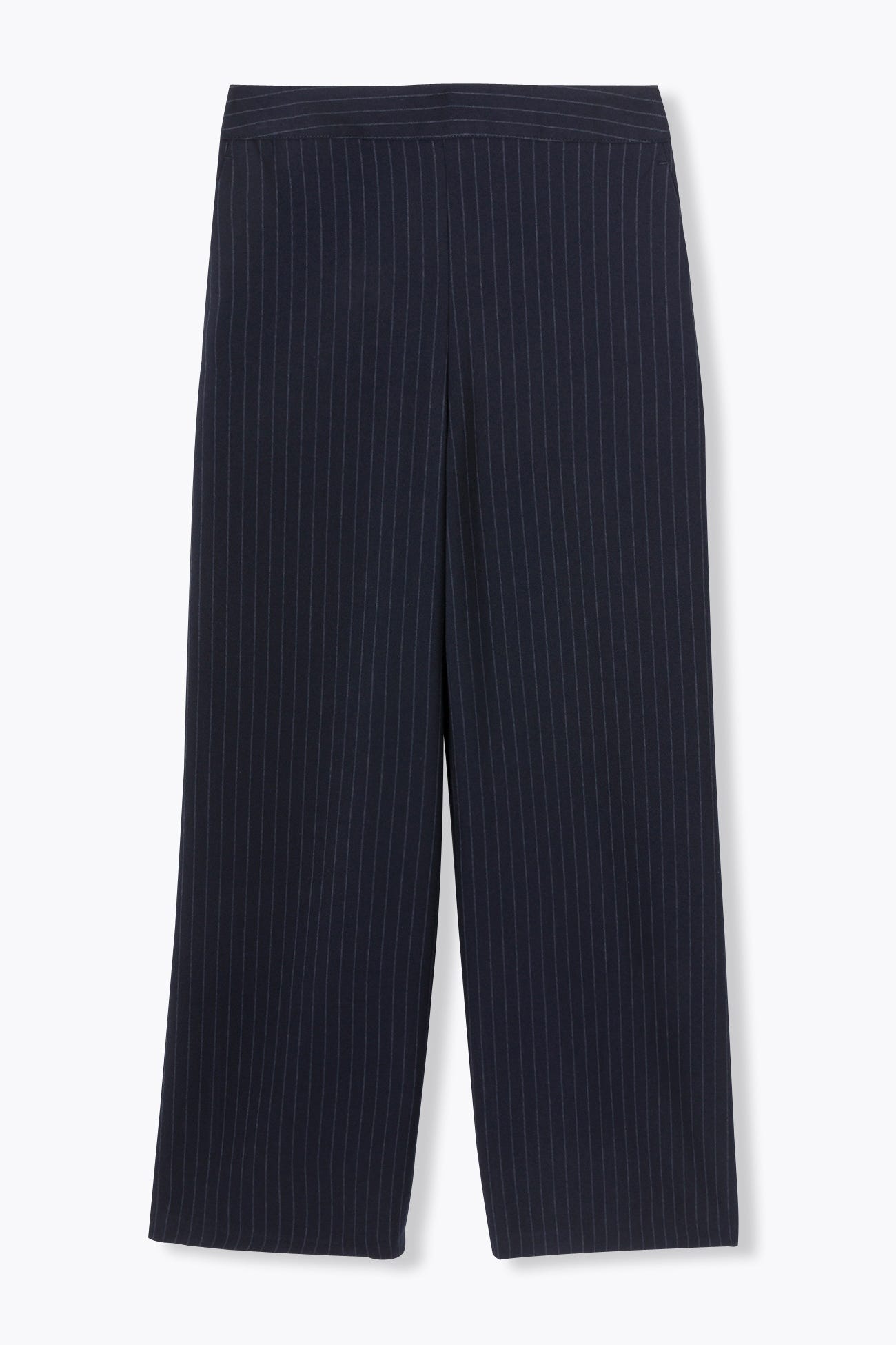 Pantalon large rayée Femme