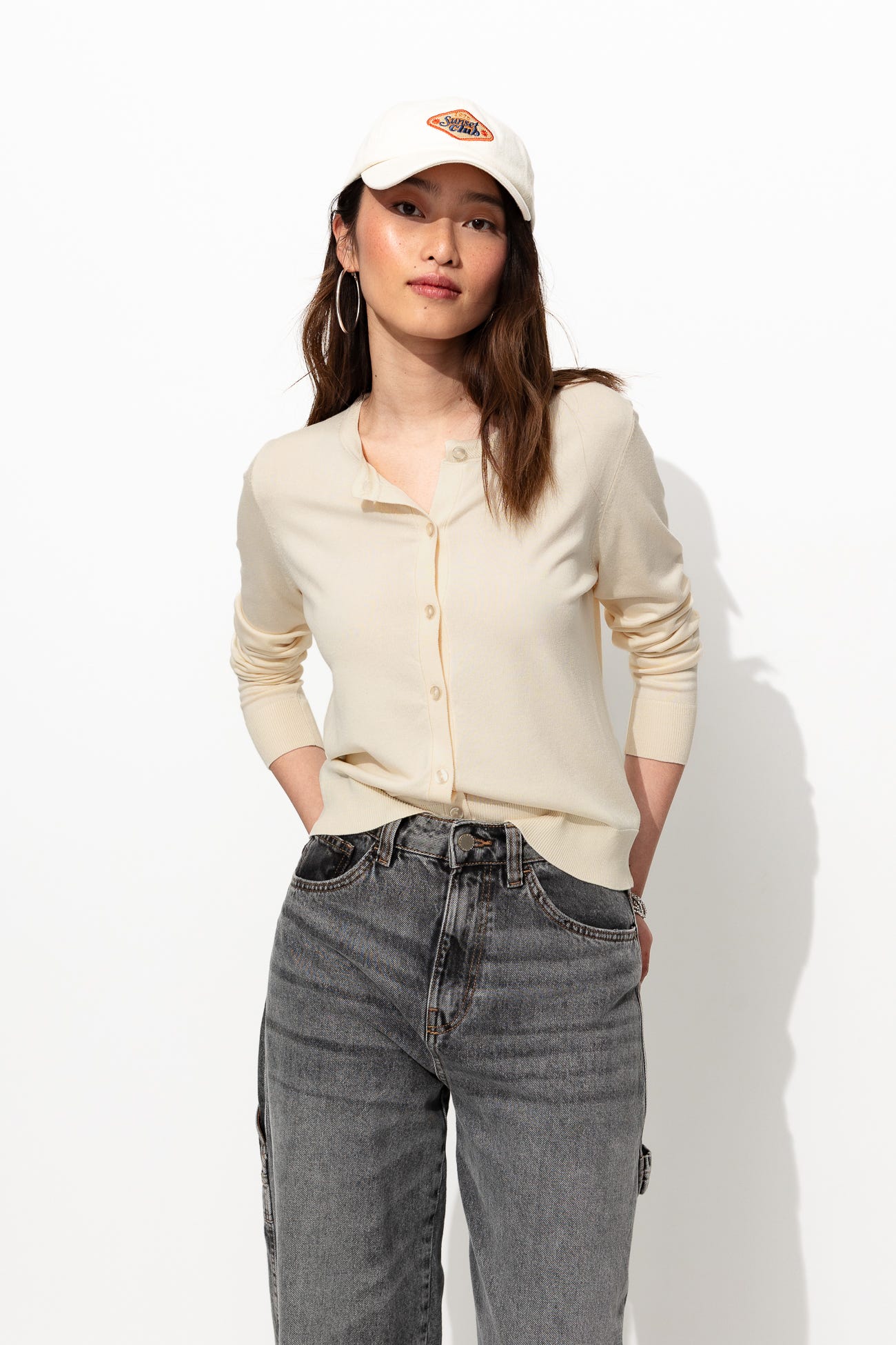 Gilet fin boutonné éco-conçu
