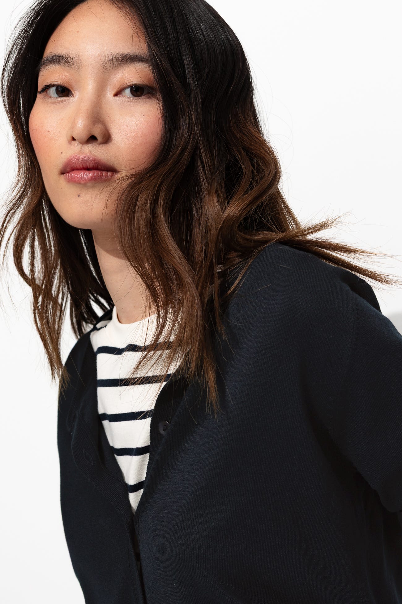 Gilet fin boutonné éco-conçu