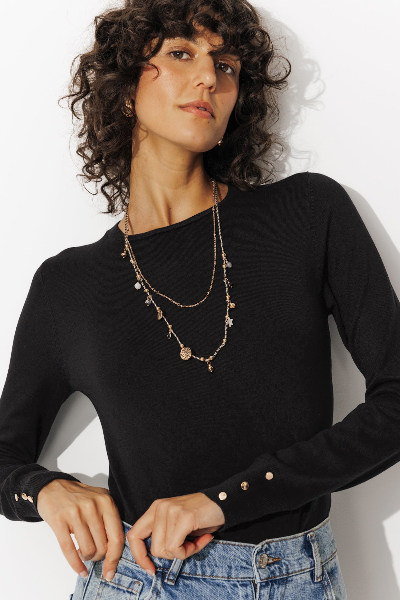 Pull col rond éco-conçu