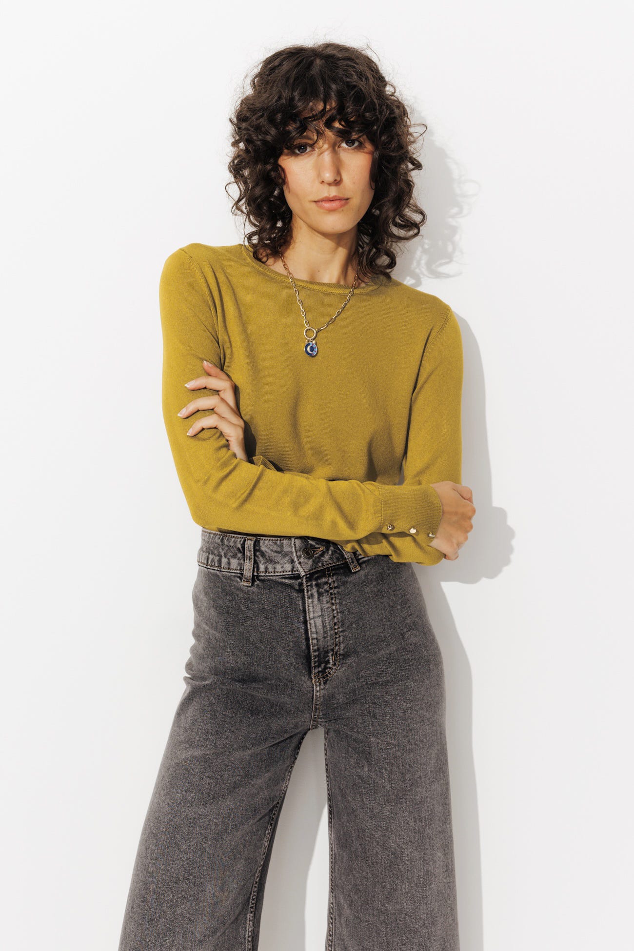 Pull col rond éco-conçu