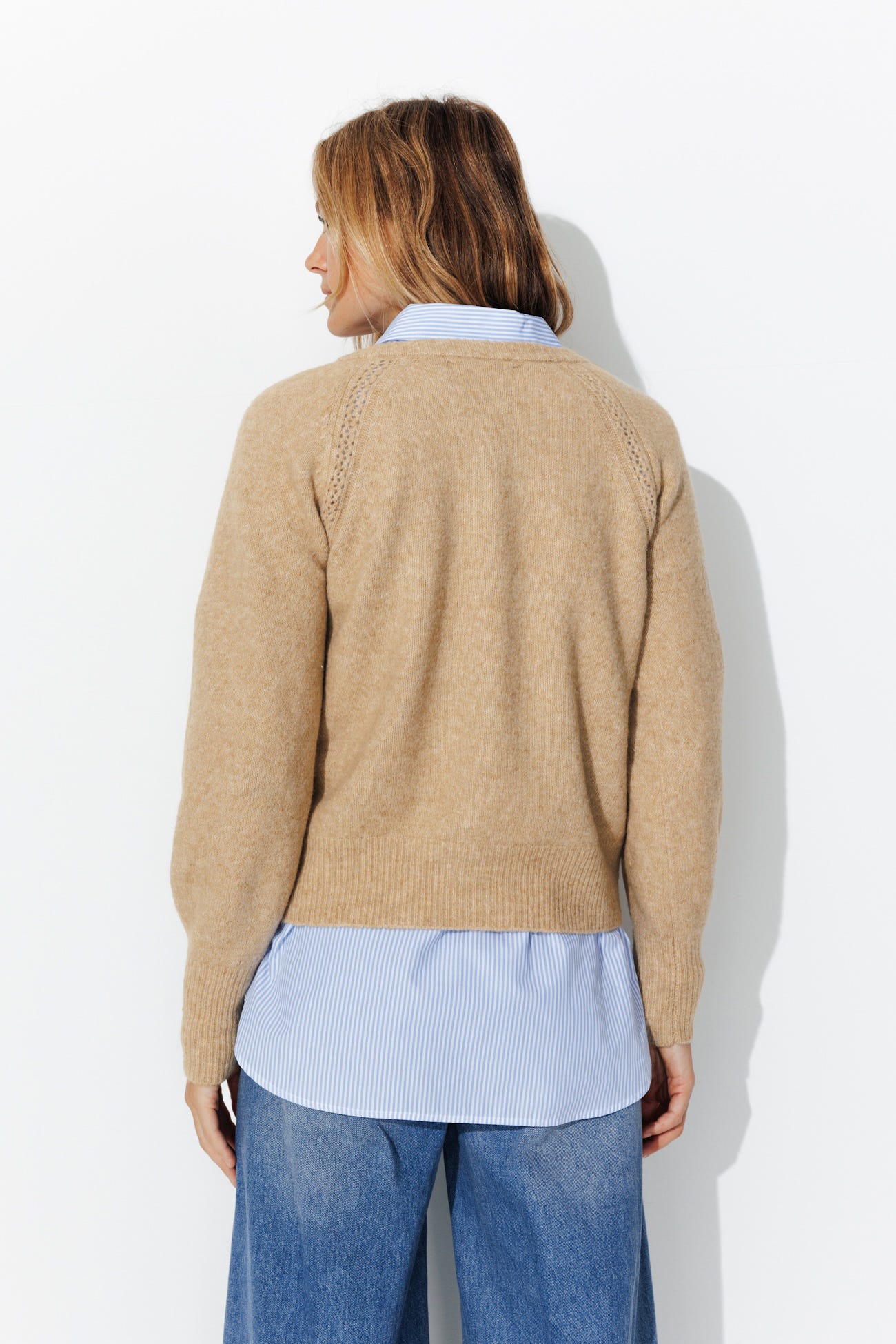 Cardigan mit rundem Kragen
